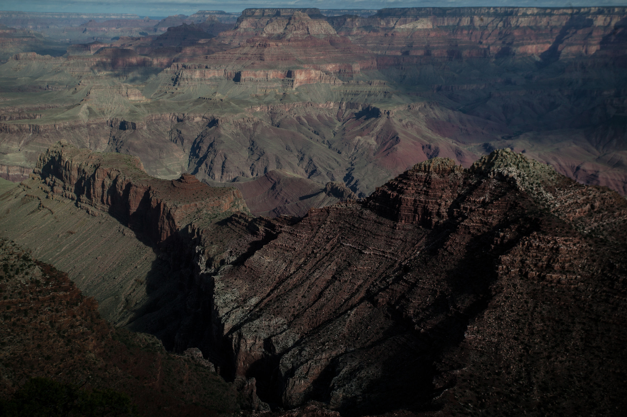 Canon EOS-1Ds sample photo. Dark day on the canyon photography