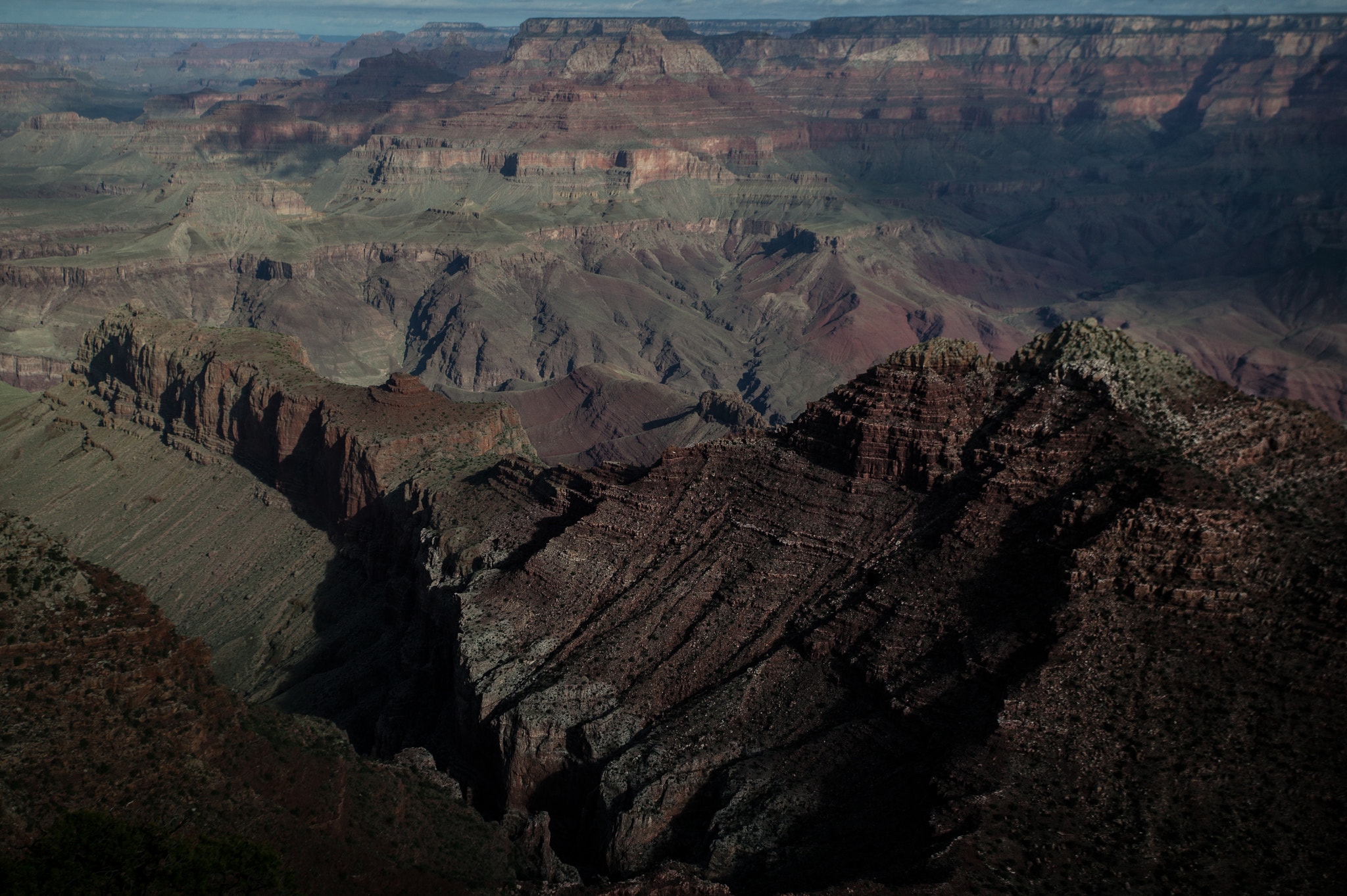 Canon EOS-1Ds + Canon EF 17-40mm F4L USM sample photo. Dark day on the canyon photography