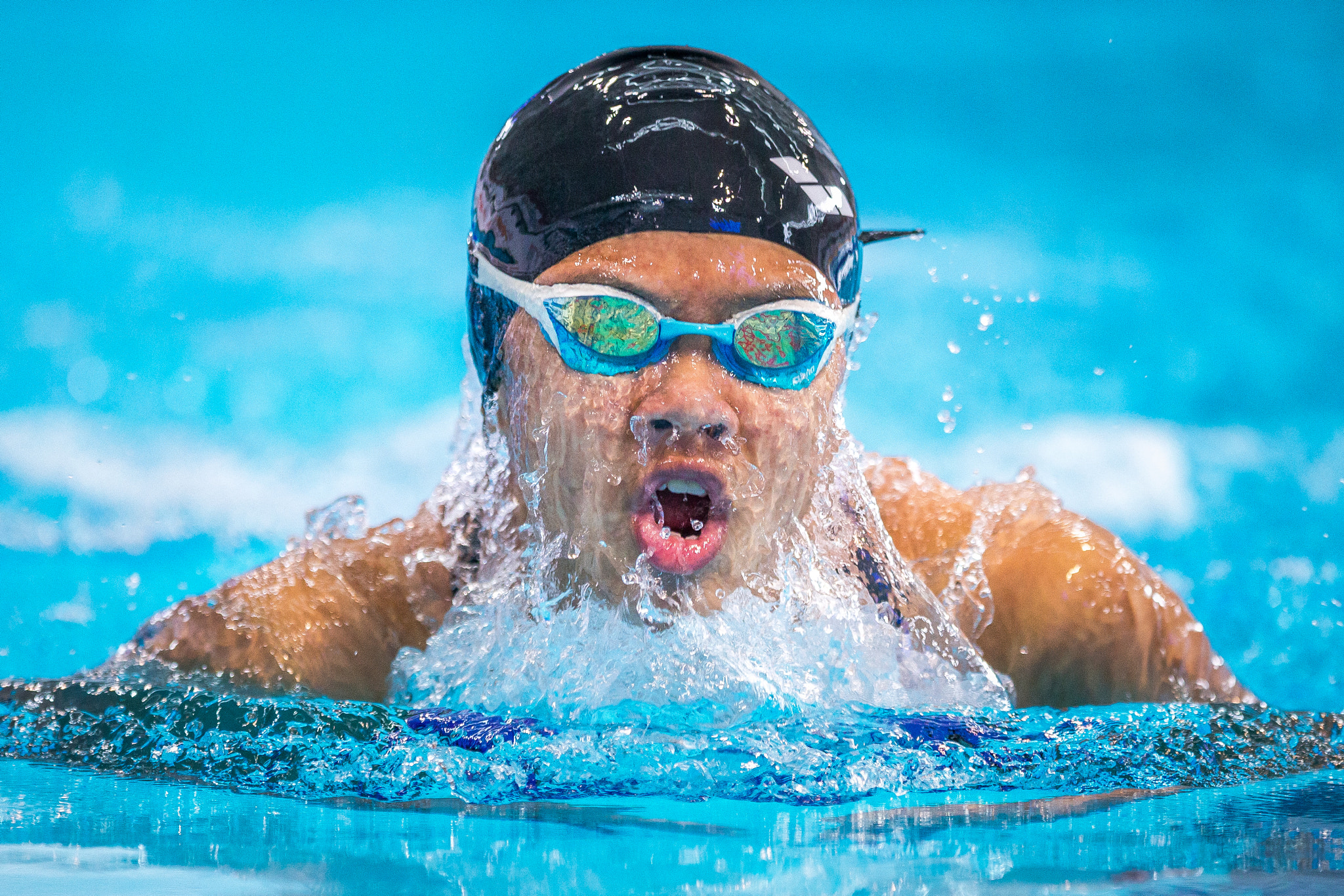 Canon EOS-1D X + Canon EF 400mm F2.8L IS II USM sample photo. Moment of the swimmer photography
