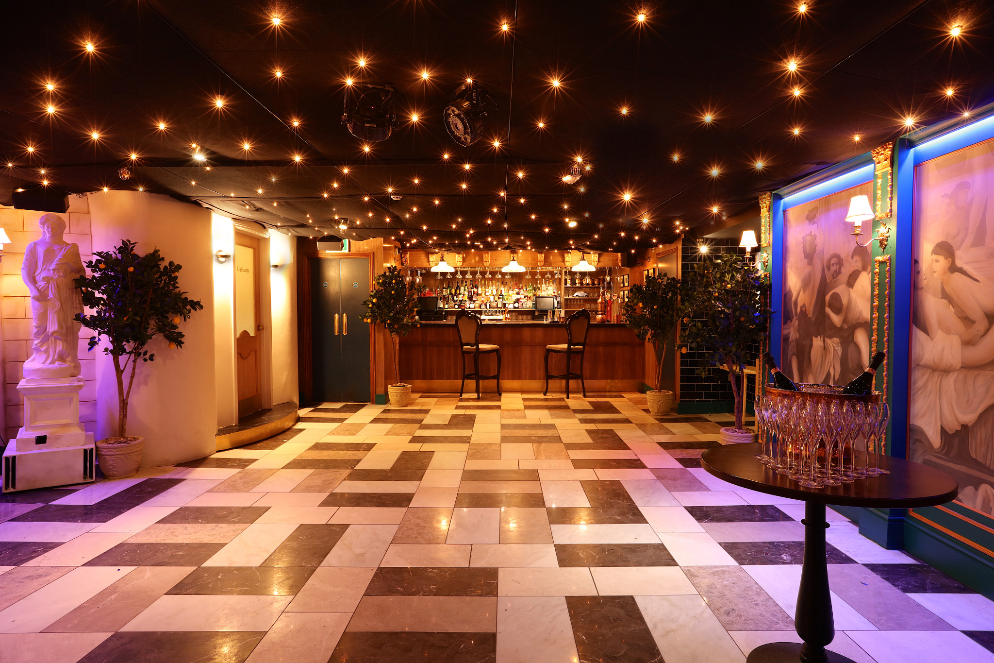 Canon EF 16-35mm F2.8L II USM sample photo. Bunga bunga covent garden - private event set-up photography