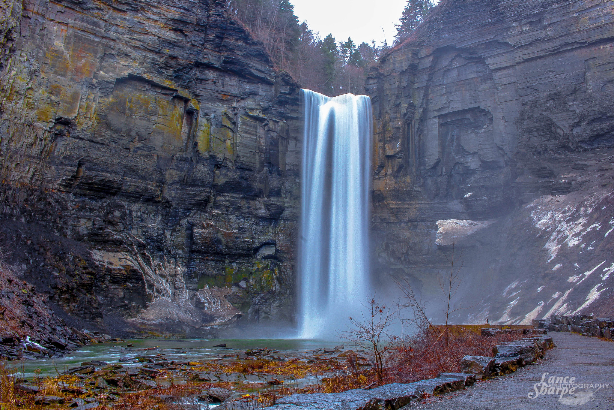 Canon EF-S 24mm F2.8 STM sample photo. Taughannock falls photography