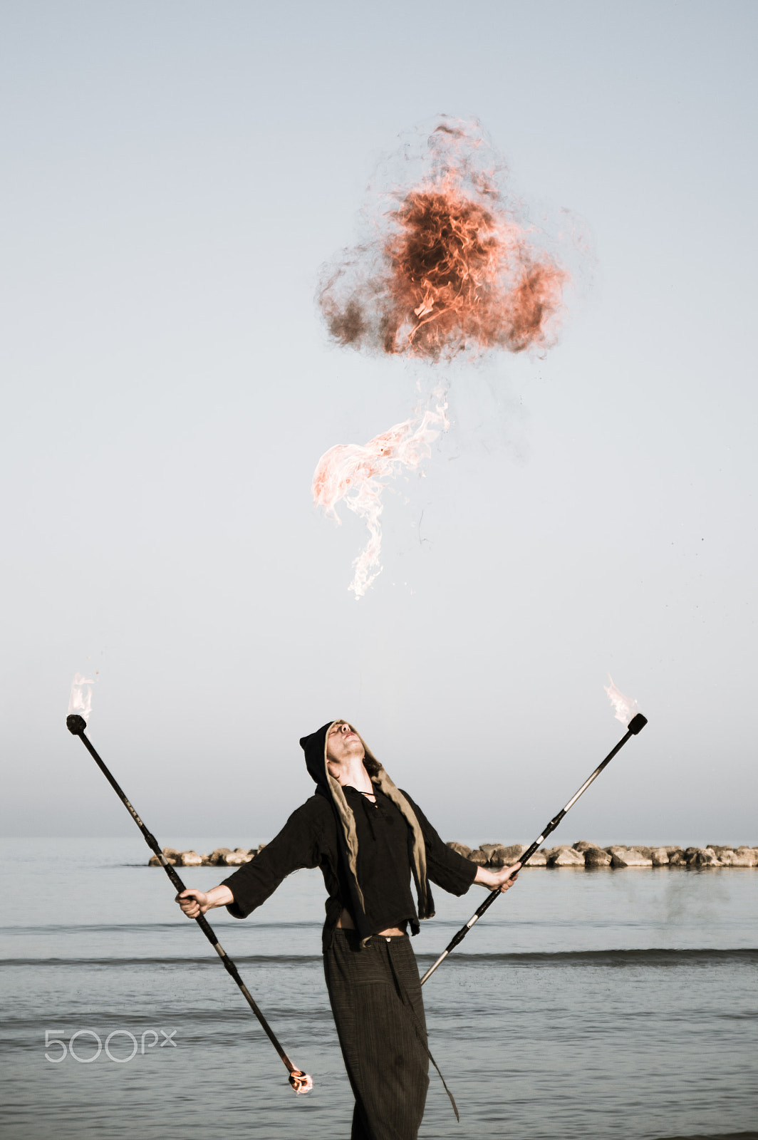 Nikon D3200 sample photo. Fire eater photography