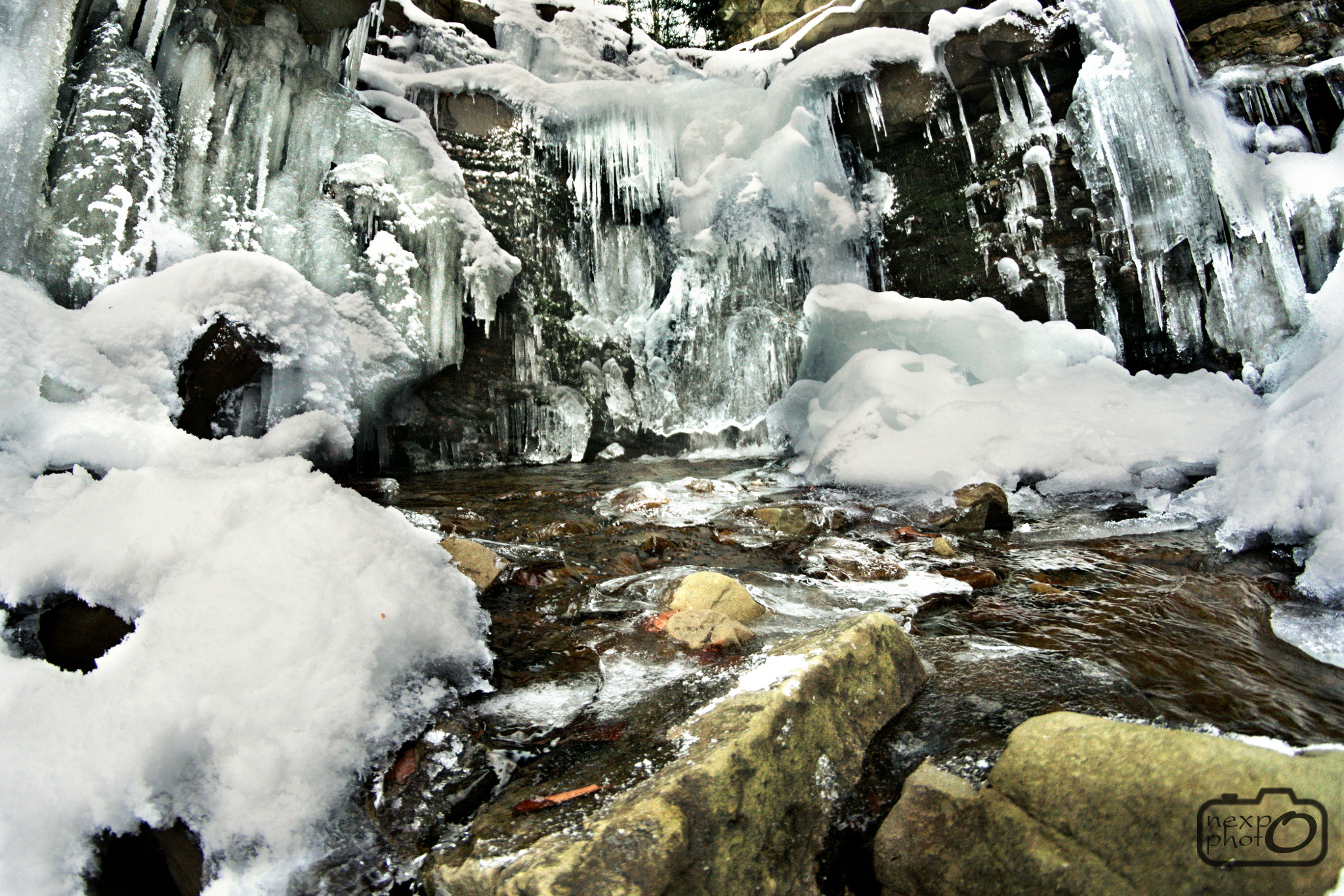 Nikon D7100 + Manual Lens No CPU sample photo. Frozen waterfall #2 photography