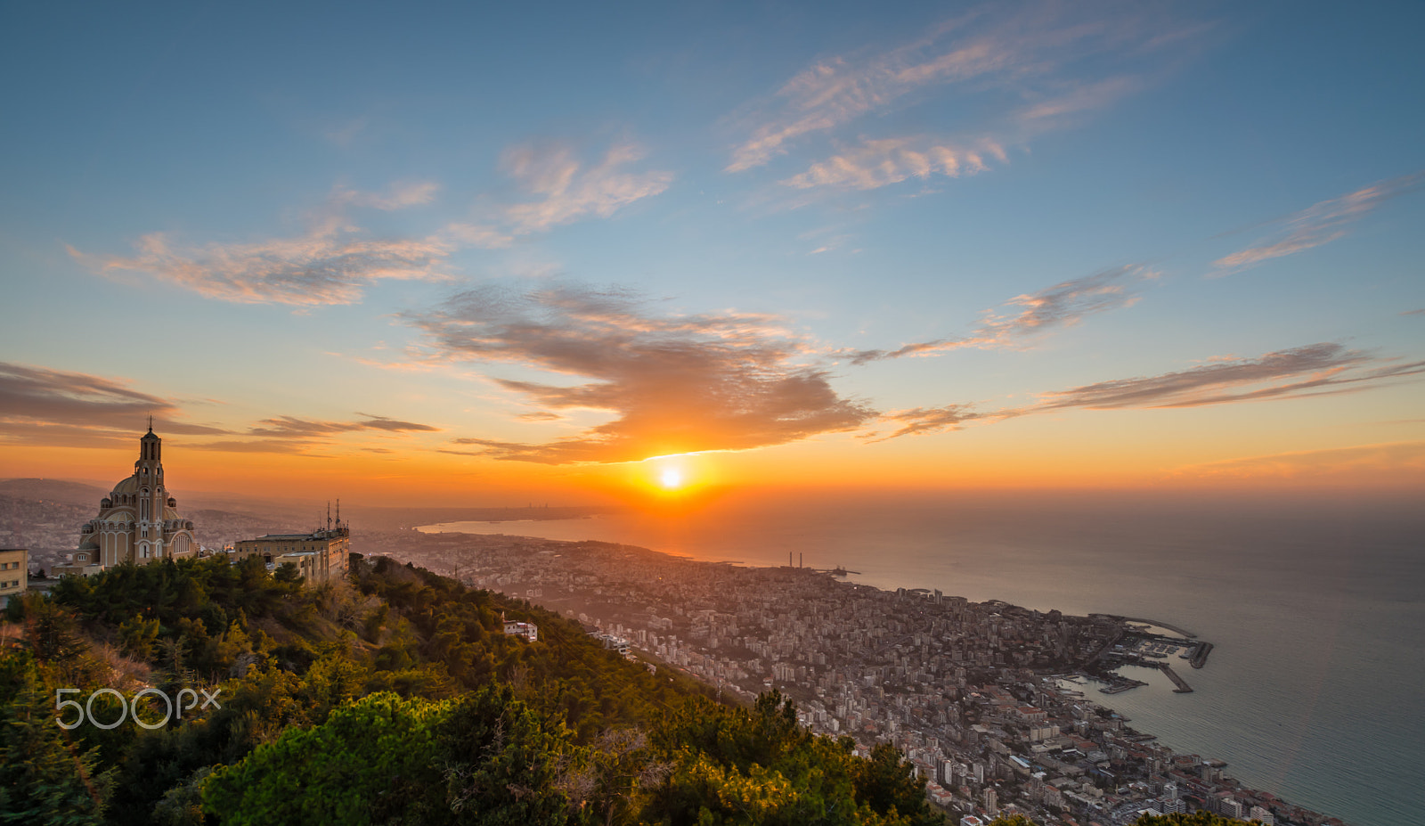 Nikon D5500 + Sigma 10-20mm F3.5 EX DC HSM sample photo. Beirut and jounieh from harissa photography