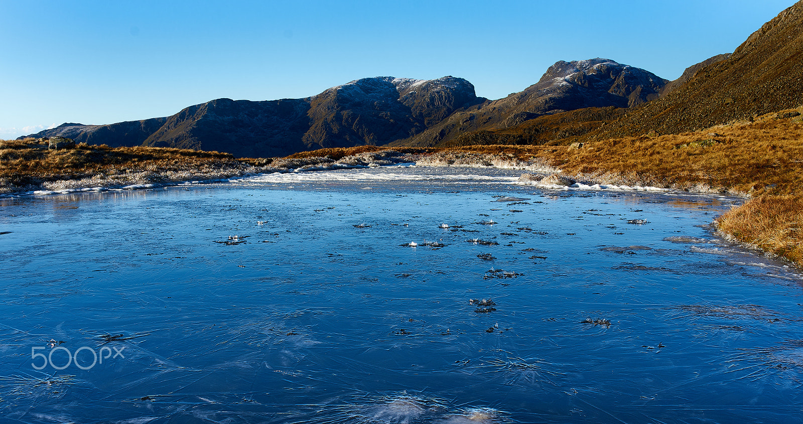 Sony a99 II + 35mm F1.4 sample photo. Frozen tarn photography