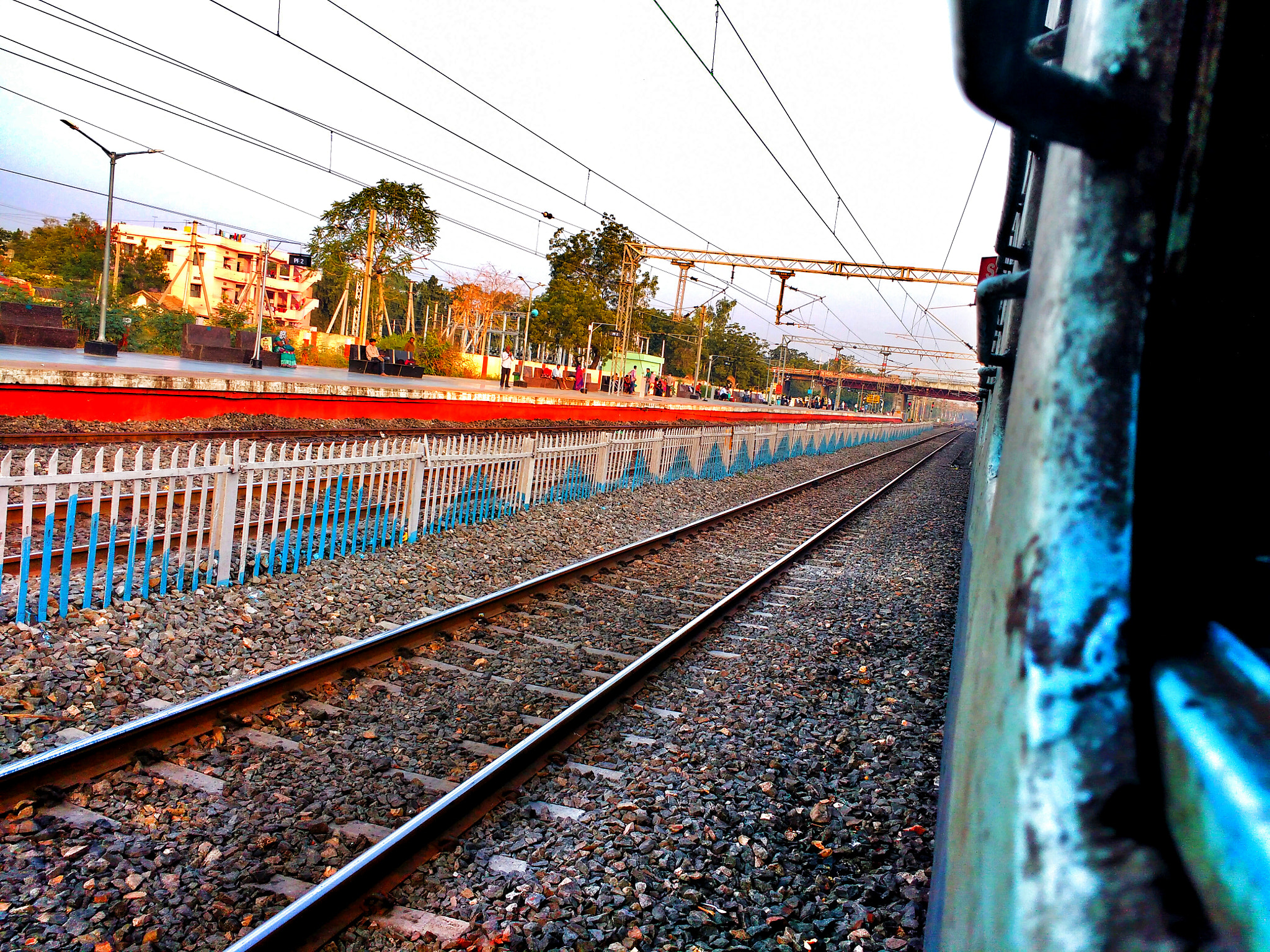 Motorola Moto G Turbo Edition sample photo. Train journey are the best photography