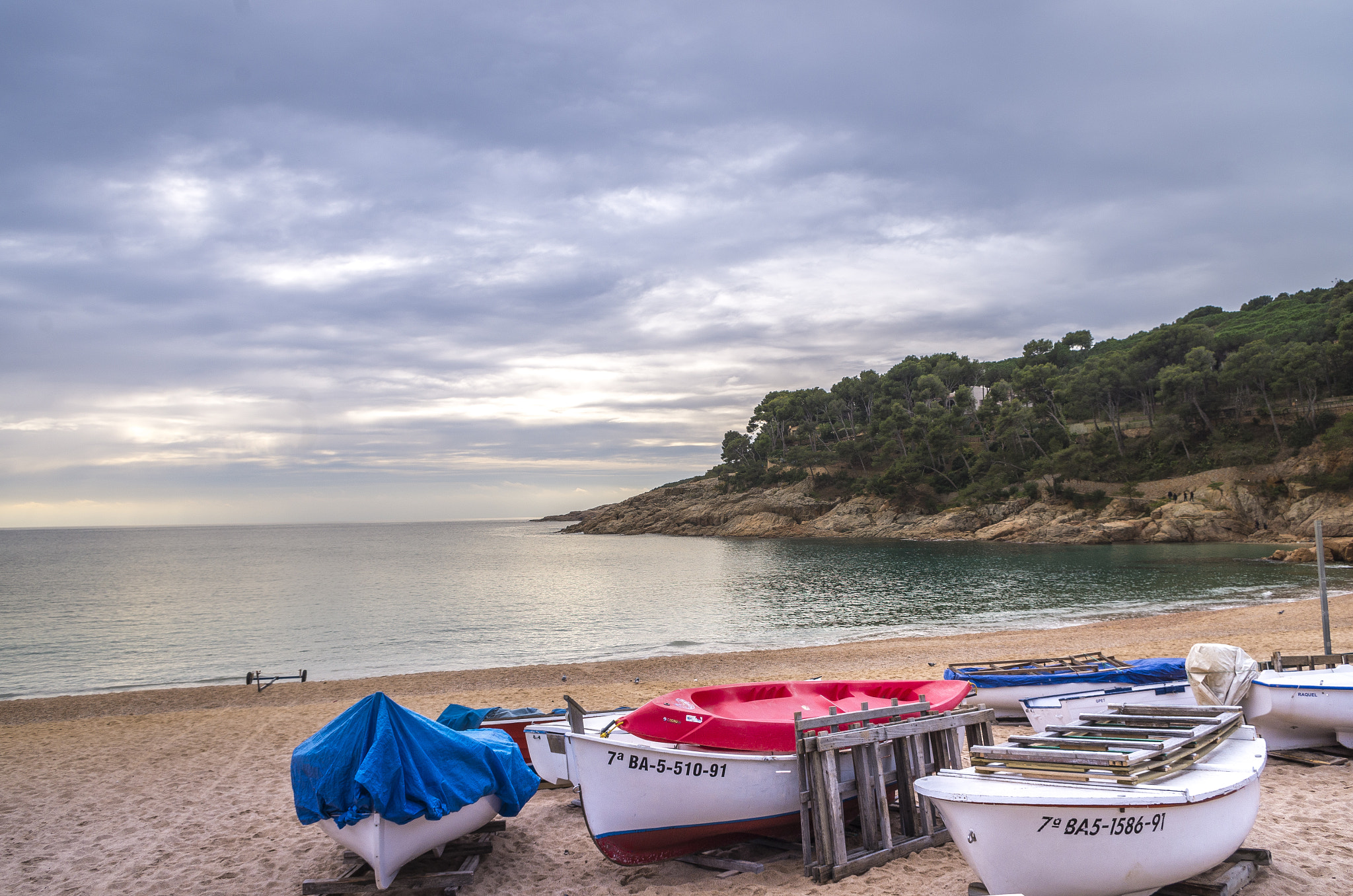 Pentax K-500 sample photo. Boats of costabrava photography