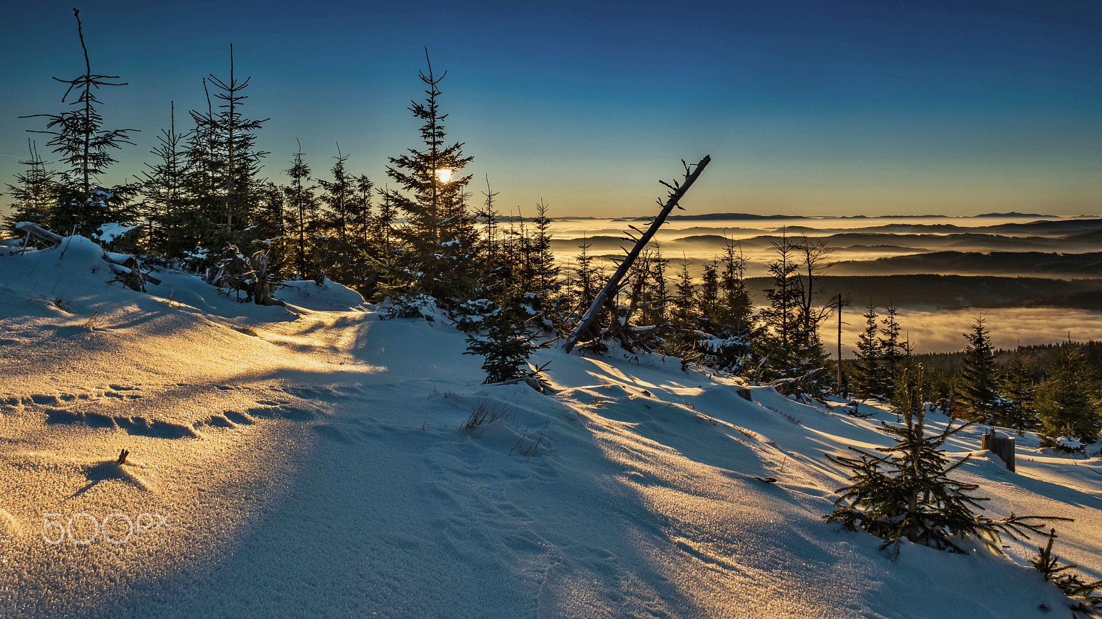 Nikon D5500 sample photo. Sunrise on smrk photography