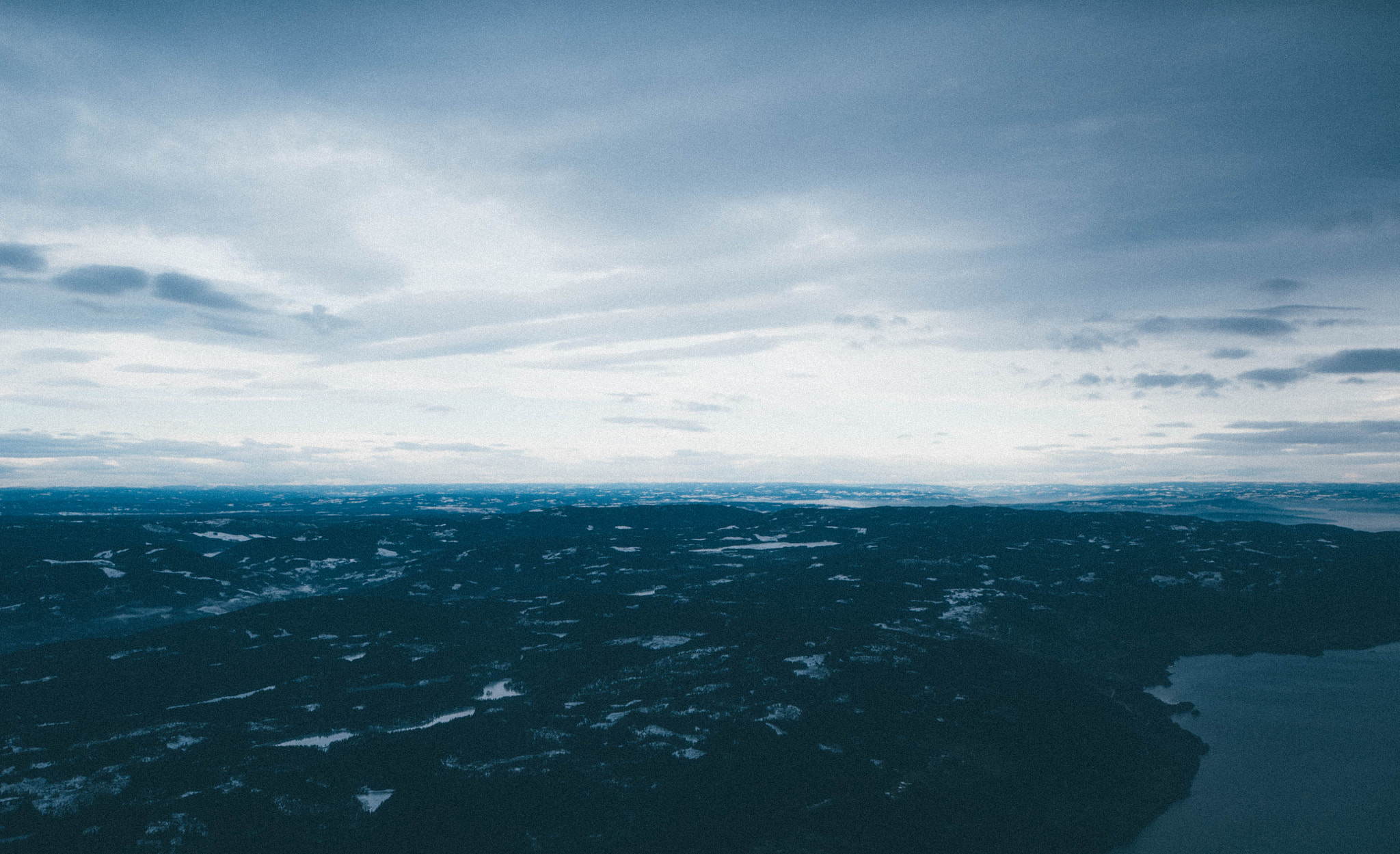 Sony a7S sample photo. Oslo fjord from the air photography