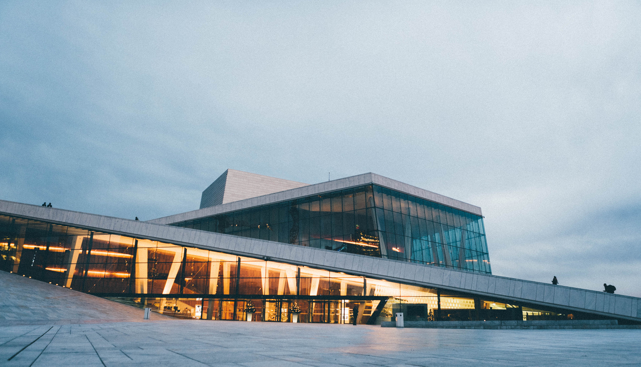 Sony a7S sample photo. Oslo operahouse photography