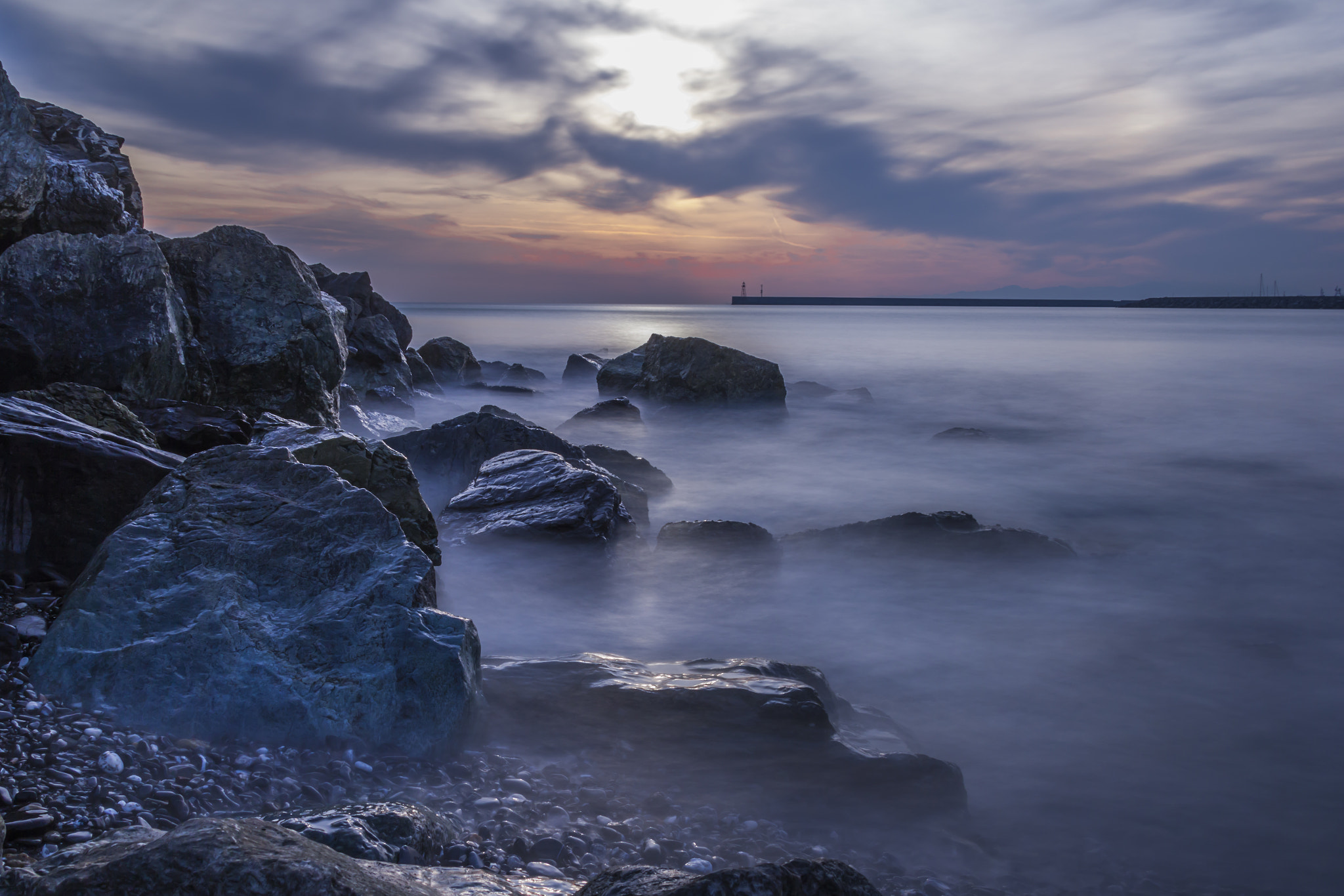 Canon EOS 60D sample photo. Long exposure sunset photography