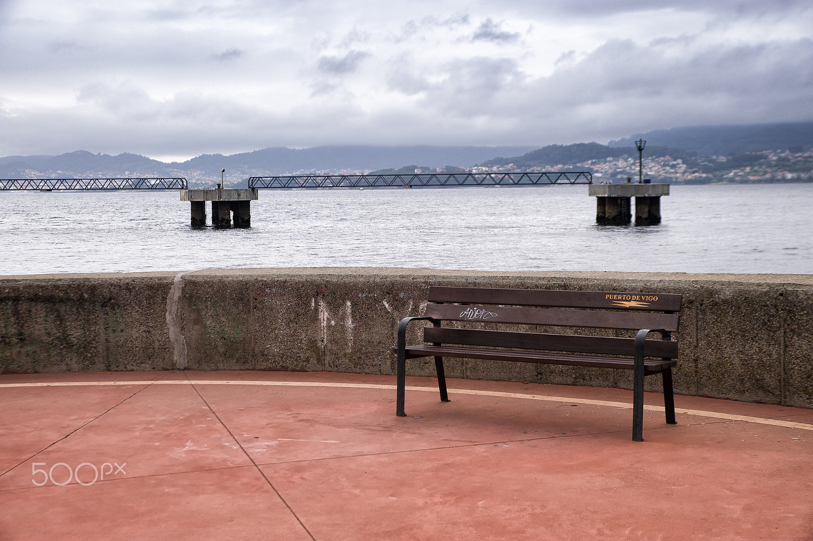 Tamron SP 24-70mm F2.8 Di VC USD sample photo. Wooden bench in the breakwater of the coast. photography