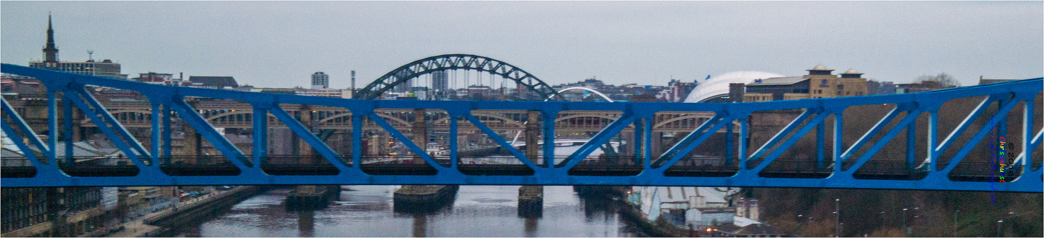 Samsung NX300 + Samsung NX 18-55mm F3.5-5.6 OIS sample photo. Newcastle's bridges photography