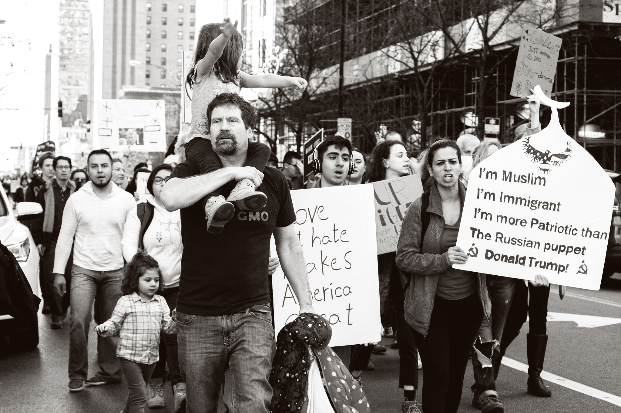 Sigma 50mm F1.4 EX DG HSM sample photo. Women's march 2017 photography