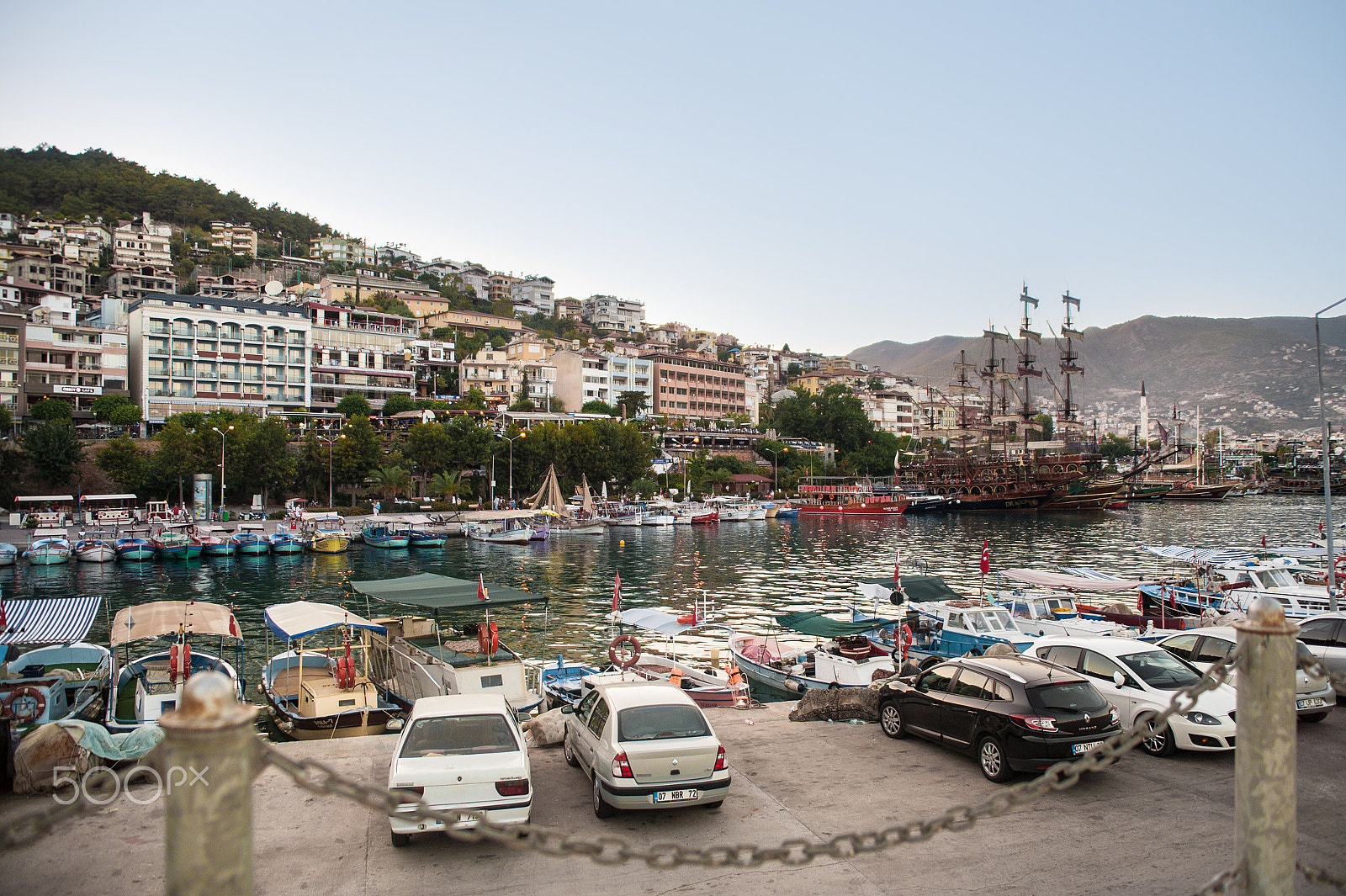 Nikon D700 + Sigma 24-70mm F2.8 EX DG Macro sample photo. View of alanya cruise port, turkey september 12, 2013 photography