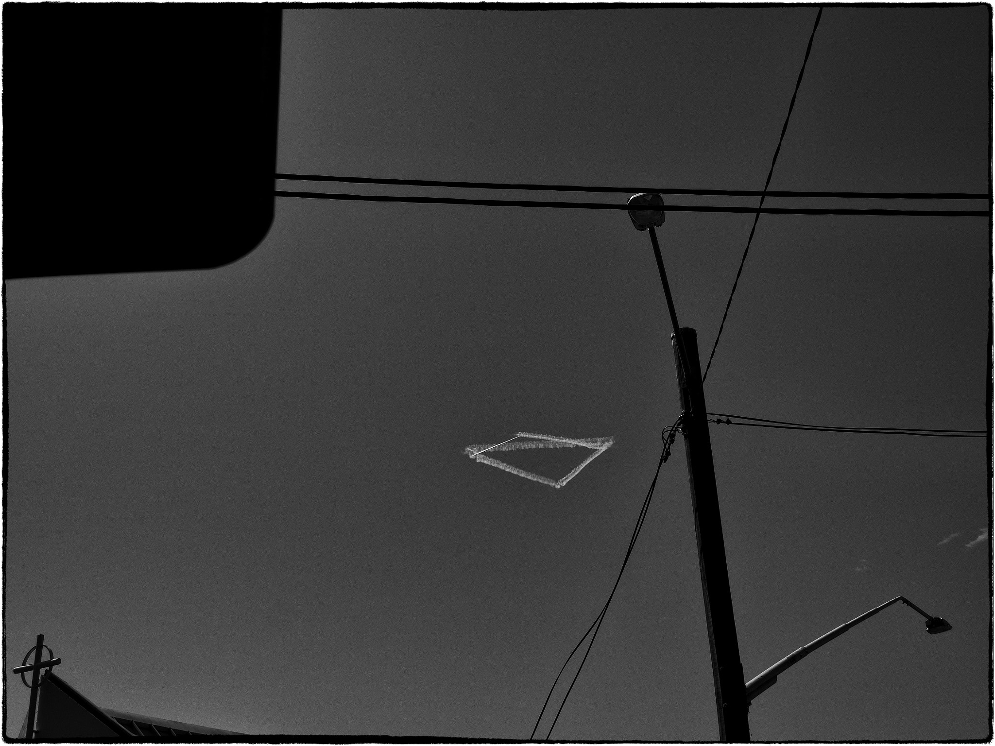 Olympus PEN E-P5 sample photo. Geometric shapes in the sky. photography