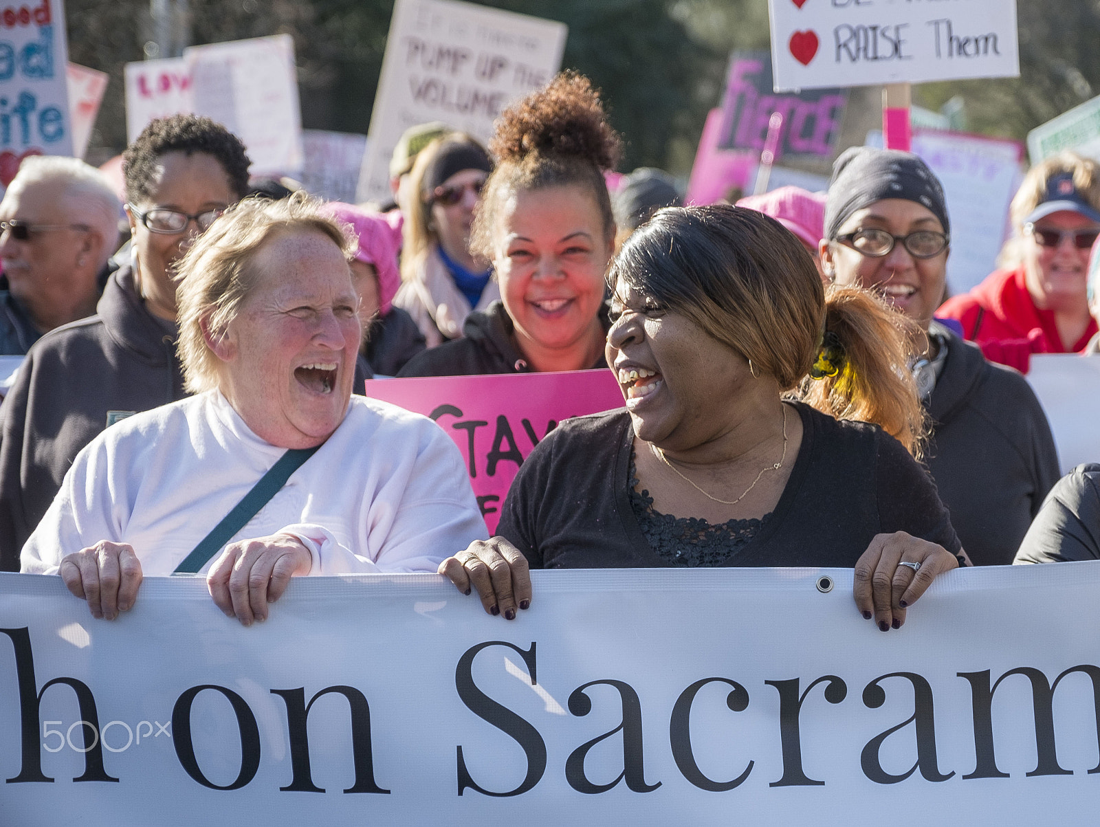 Fujifilm X-Pro1 + Fujifilm XF 16-55mm F2.8 R LM WR sample photo. Sacramento womens march photography
