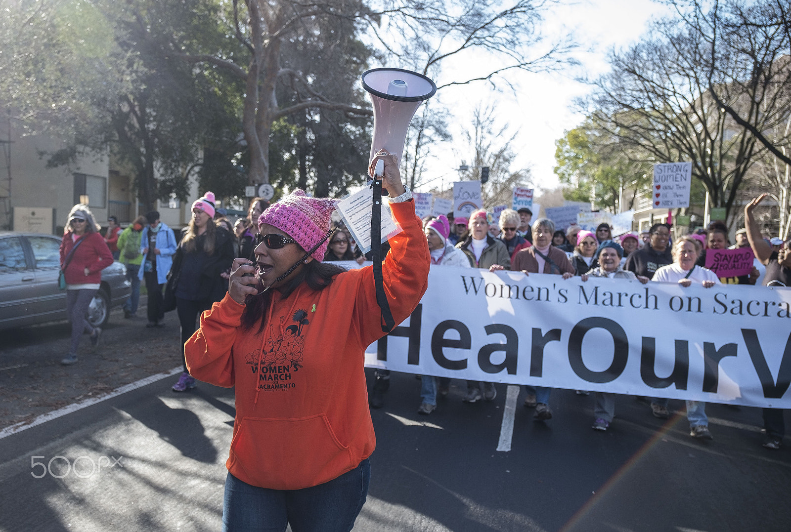 Fujifilm XF 16-55mm F2.8 R LM WR sample photo. Sacramento womens march photography