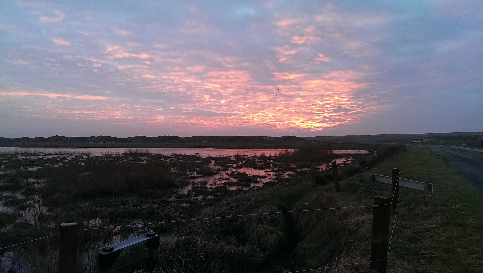 HTC ONE GOOGLE PLAY EDITION sample photo. Sunset at texel near the beach photography