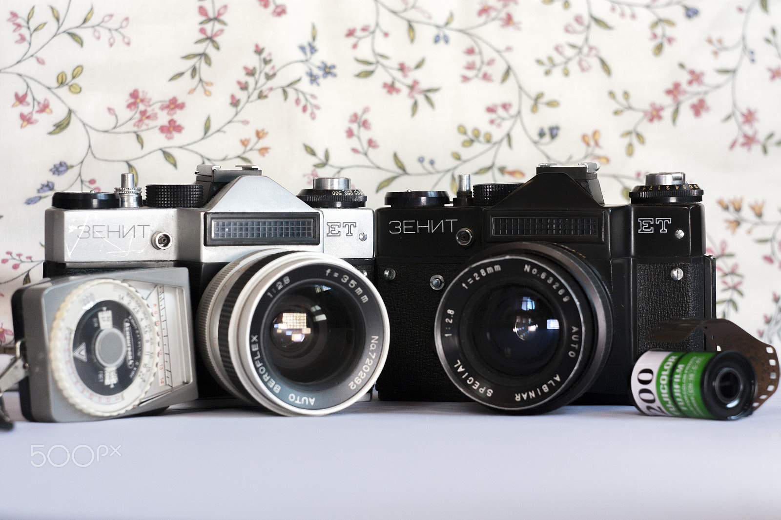 Canon EF 35-80mm f/4-5.6 sample photo. Retired russians - old analog film cameras photography