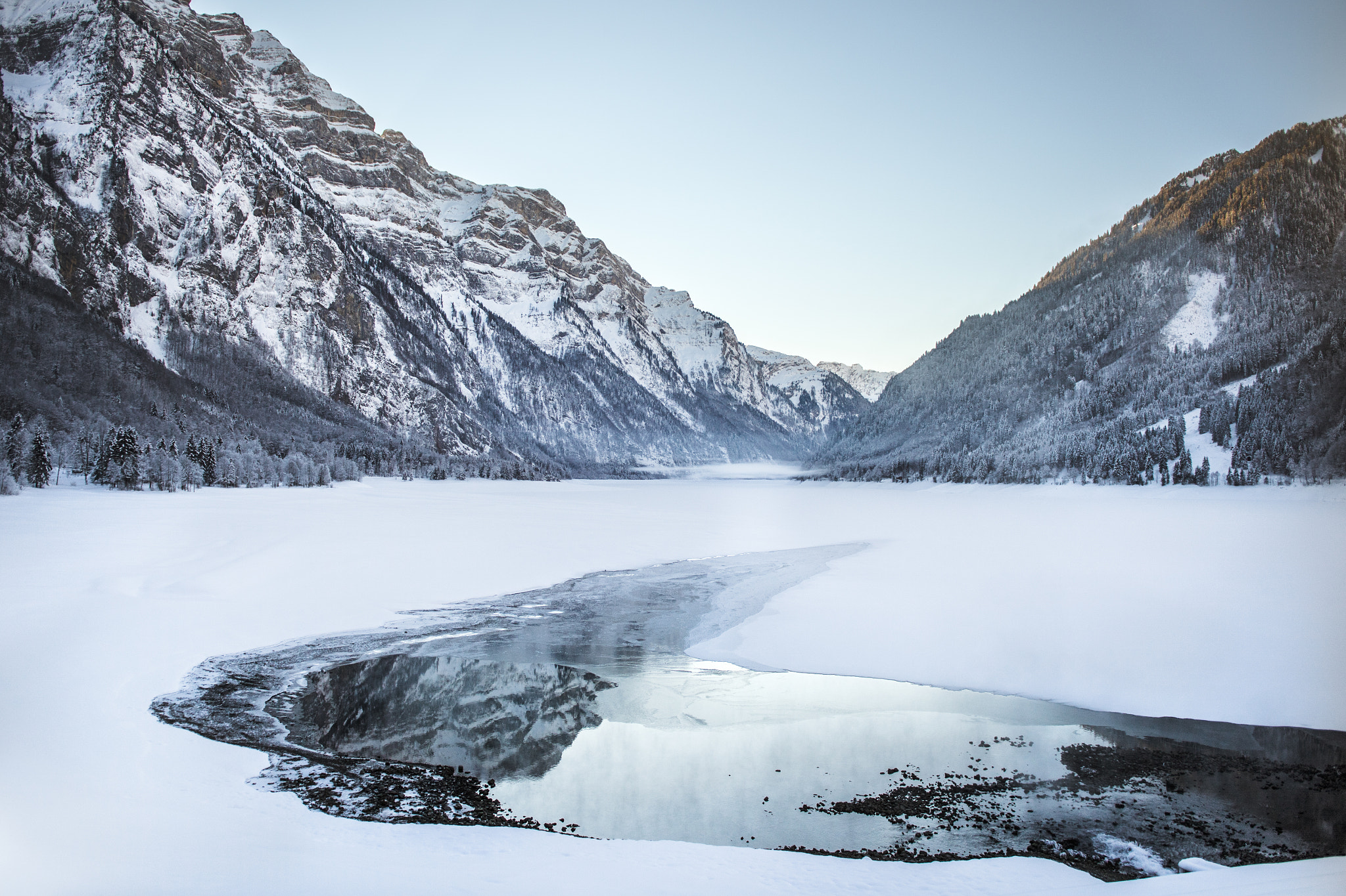 Nikon D5 sample photo. Frozen lake photography