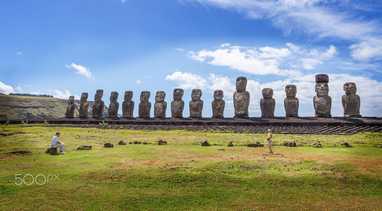 Olympus OM-D E-M5 + Olympus Zuiko Digital 14-54mm F2.8-3.5 II sample photo. Moai in eastern island photography