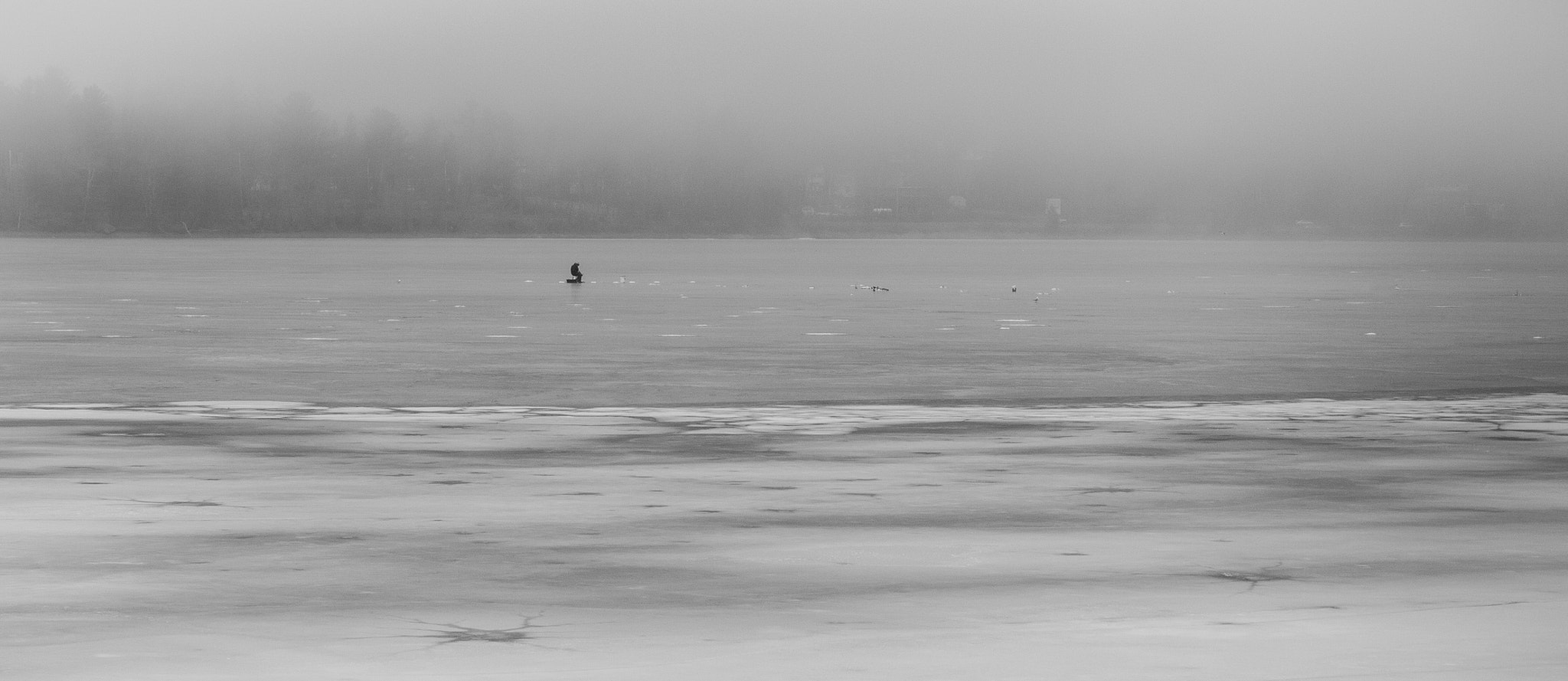 Canon EOS 5D Mark II sample photo. Alone on the ice photography