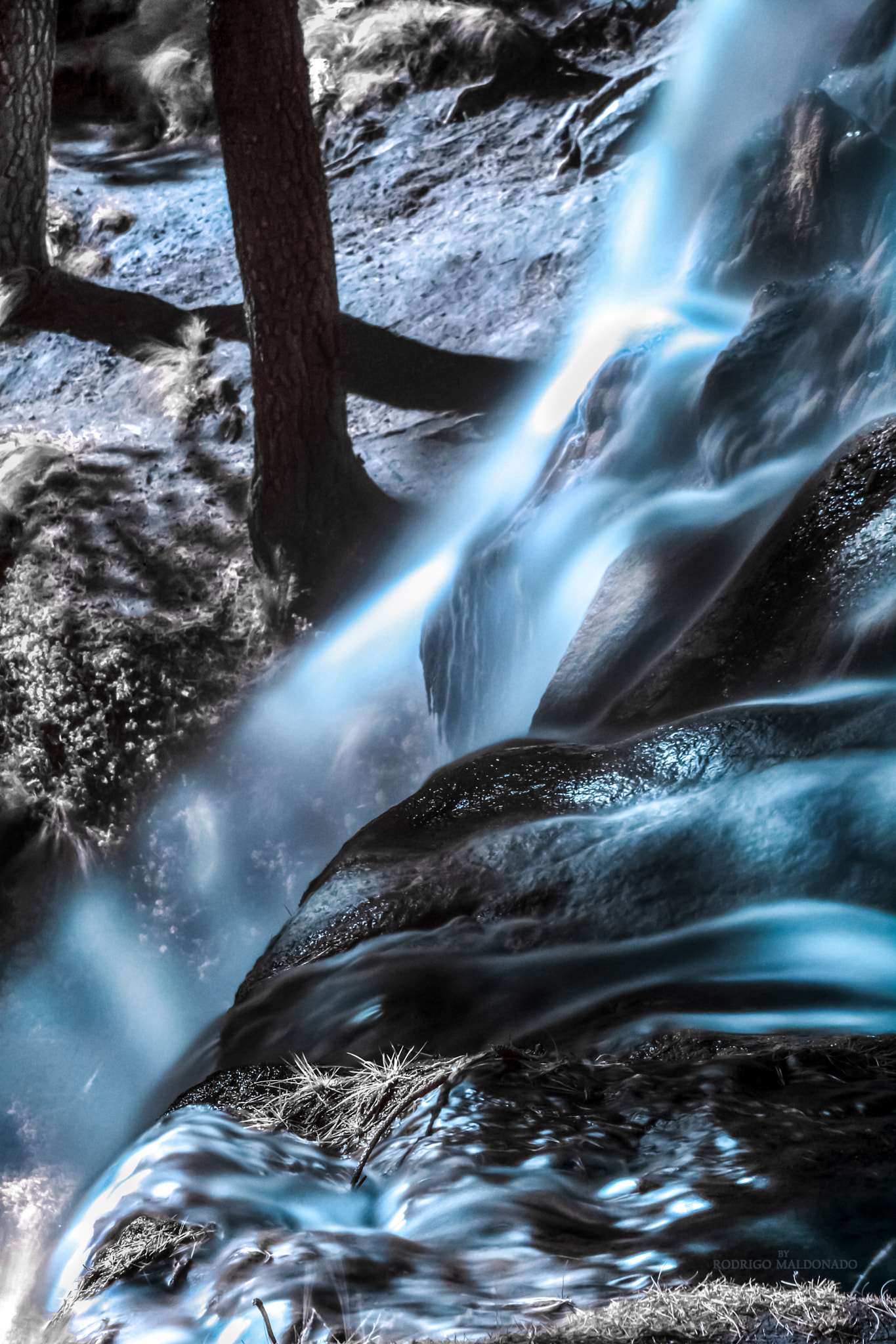 Nikon D7100 sample photo. Waterfall rocks (ir photography). photography