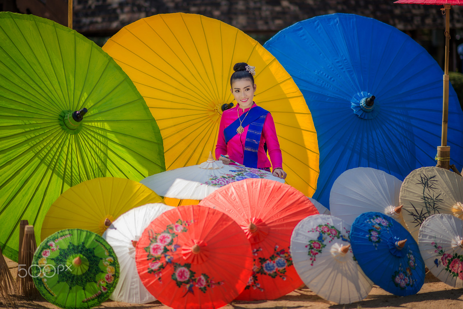 Nikon D600 sample photo. Beautiful women in lanna traditional costume, photography