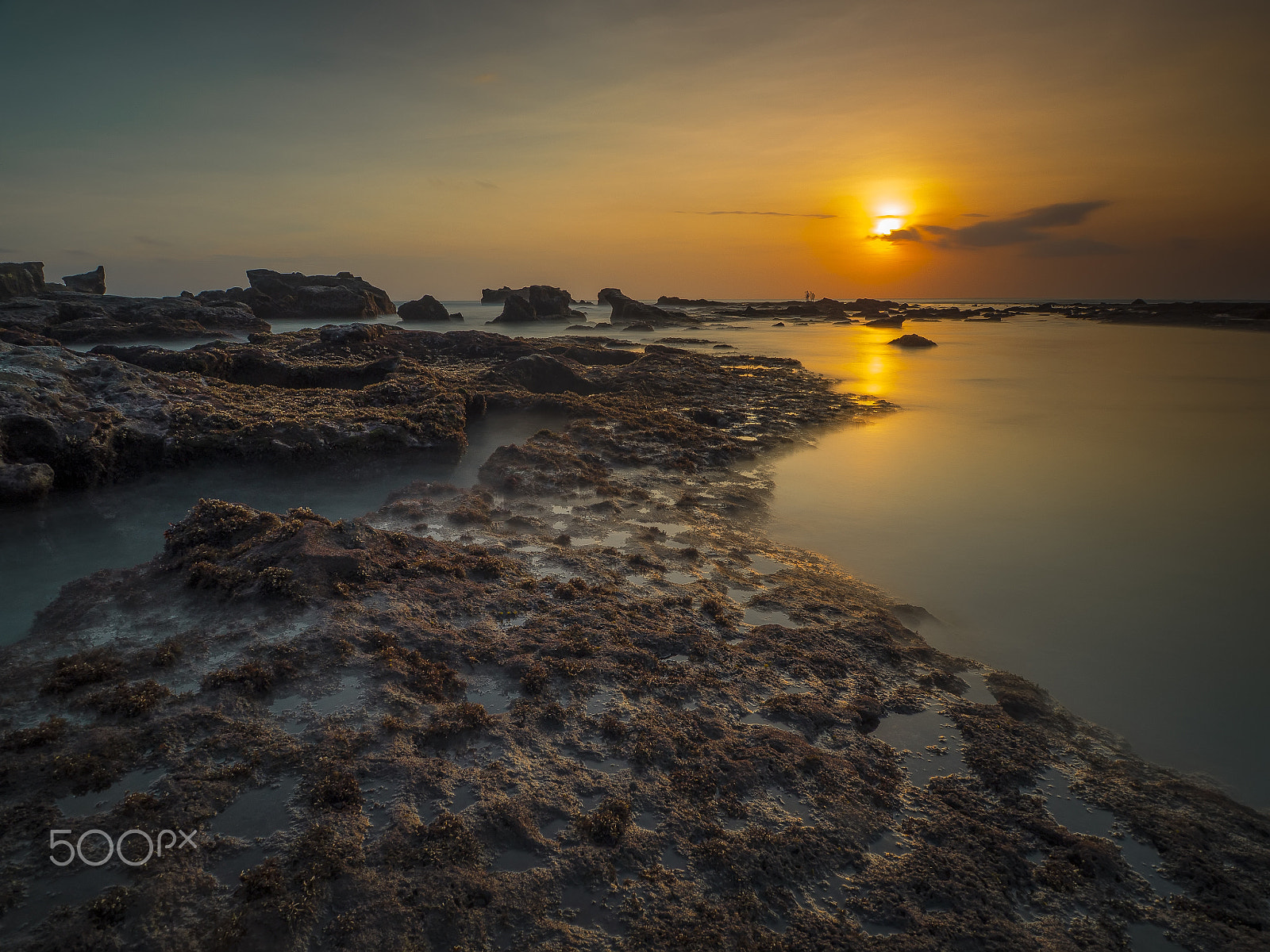 Olympus OM-D E-M5 II + OLYMPUS M.9-18mm F4.0-5.6 sample photo. Sunset on cemagi beach bali (mengening beach) photography