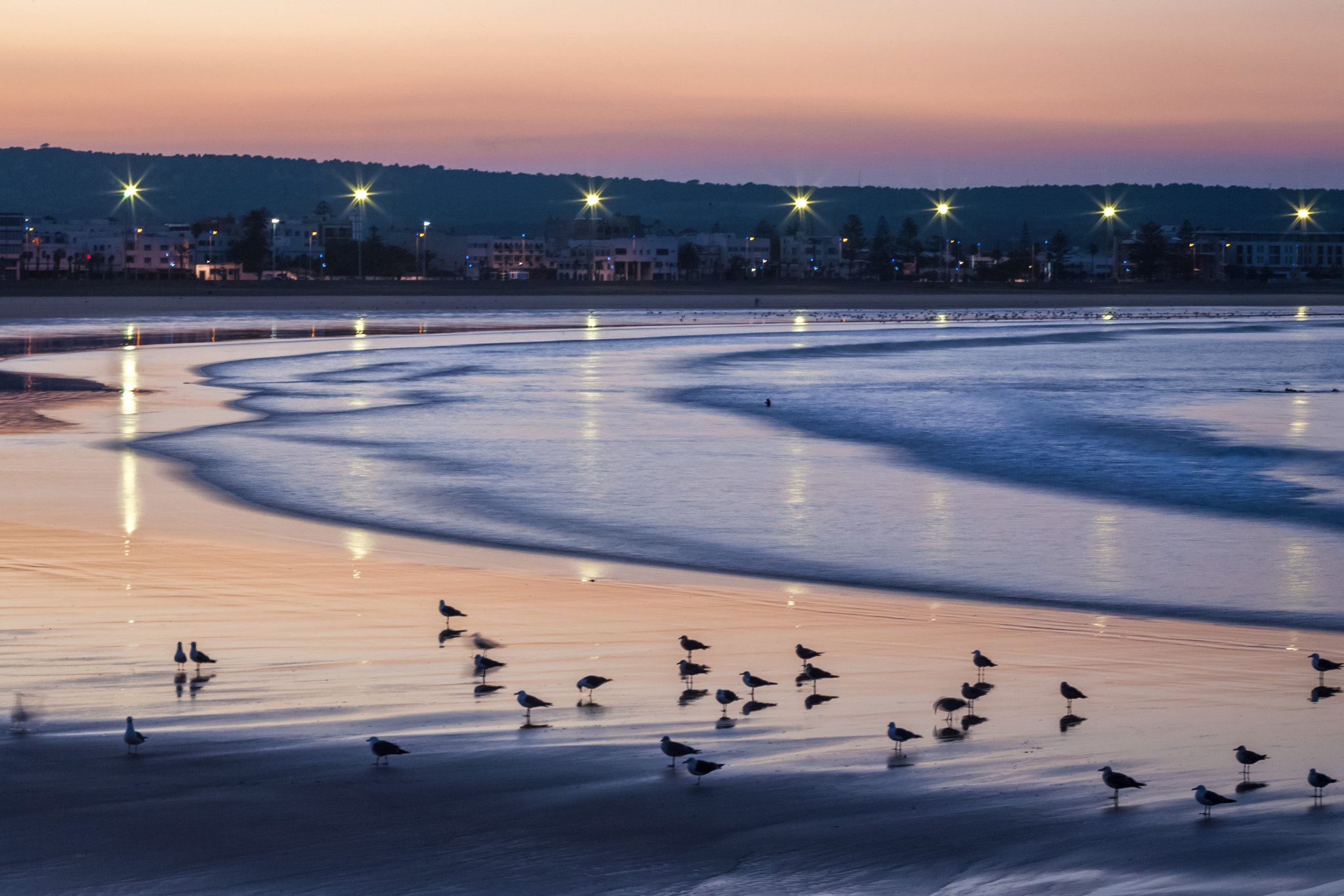 Canon EOS 5D + Canon EF 100-300mm f/5.6L sample photo. Before sunrise in essaouira, morocco photography