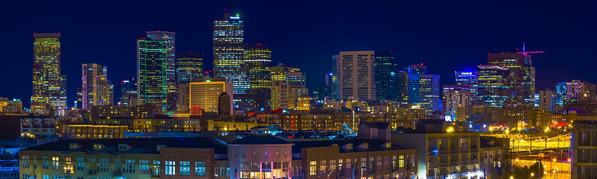 Nikon Df sample photo. Denver, colorado at night photography