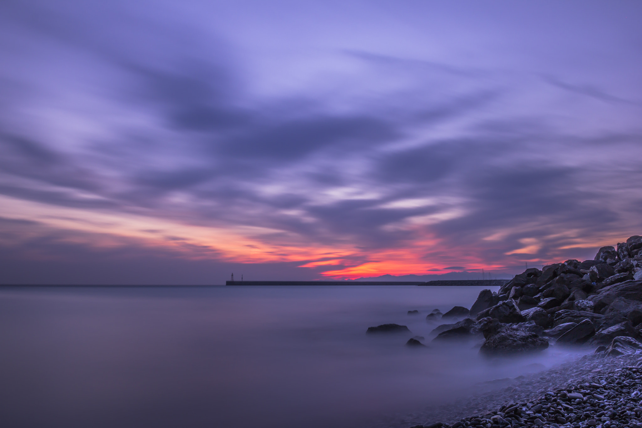 Canon EOS 60D sample photo. Long exposure sunset photography