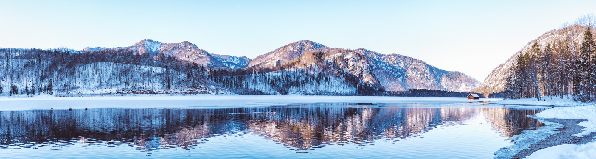 Tamron SP 45mm F1.8 Di VC USD sample photo. Panorama of an alpine lake photography