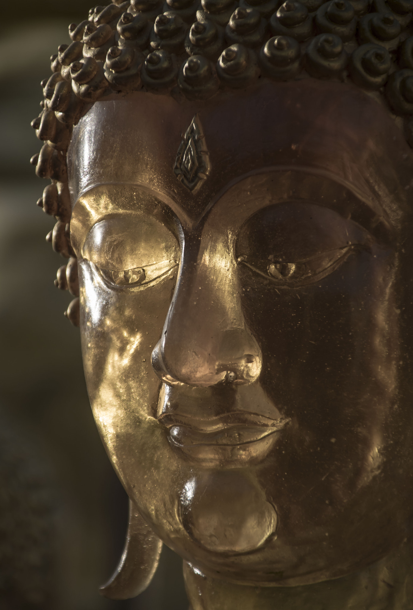 Sigma 28-300mm F3.5-6.3 DG Macro sample photo. Gold budda face photography