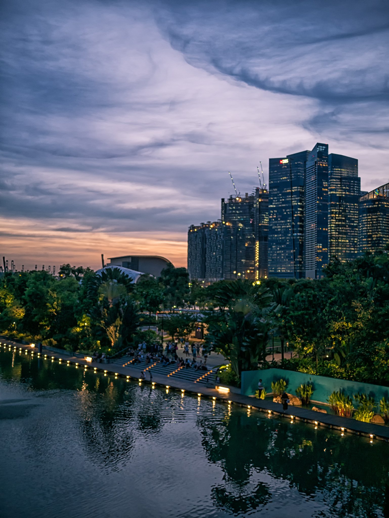 Panasonic Lumix DMC-G7 sample photo. Singapore at dusk photography