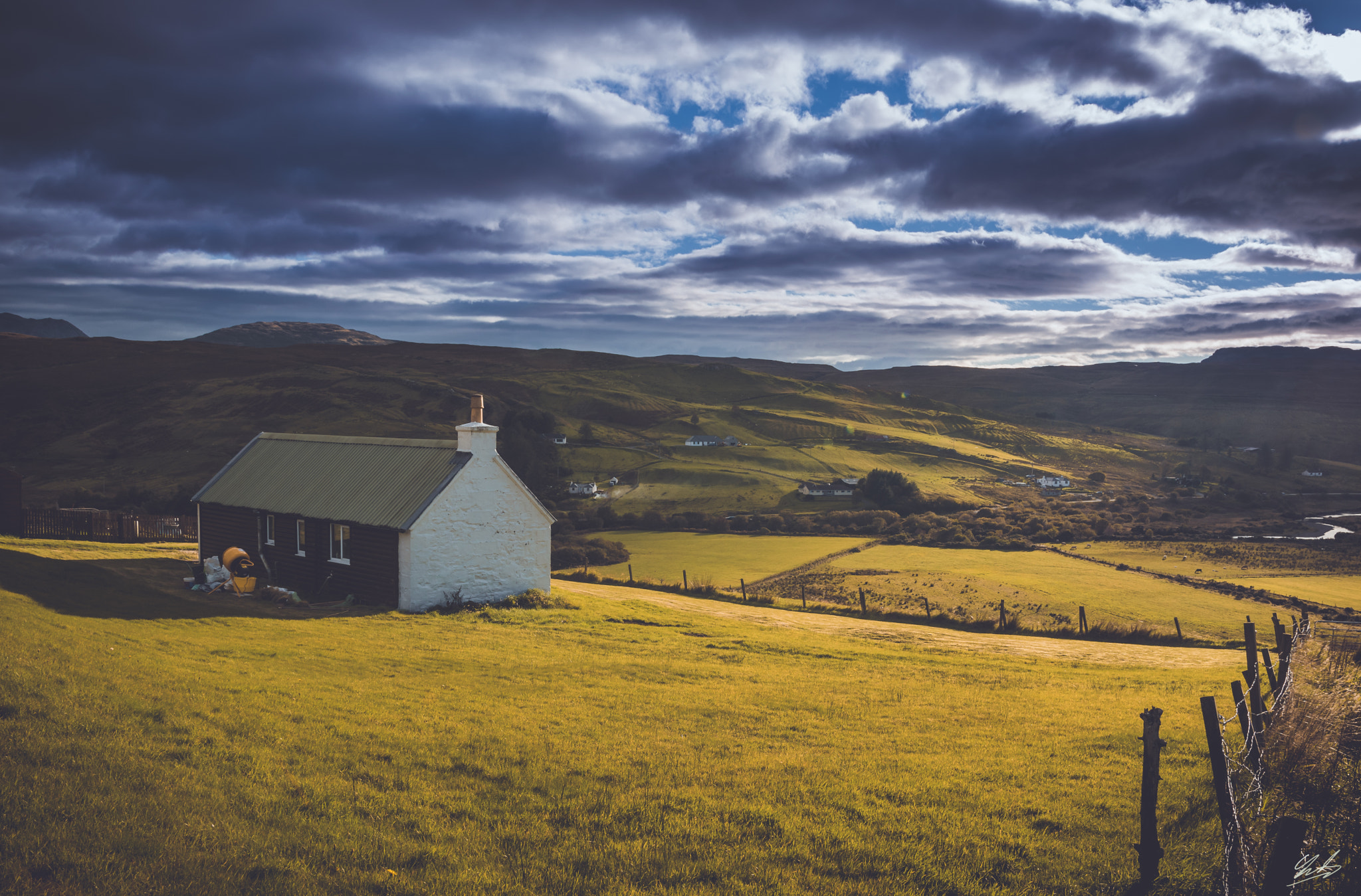 Sigma 17-50mm F2.8 EX DC OS HSM sample photo. Small cottage,isle of skye photography