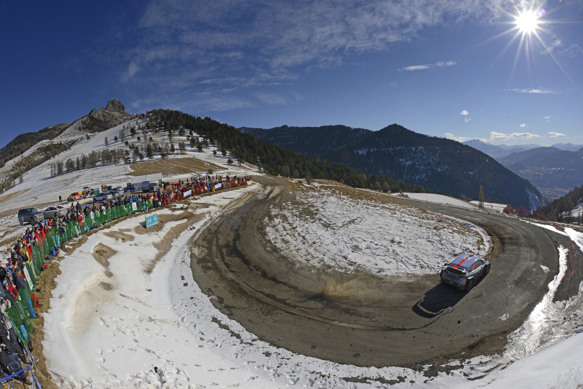Nikon D800 + Sigma 15mm F2.8 EX DG Diagonal Fisheye sample photo. Rallye monte carlo 2017 wrc photography