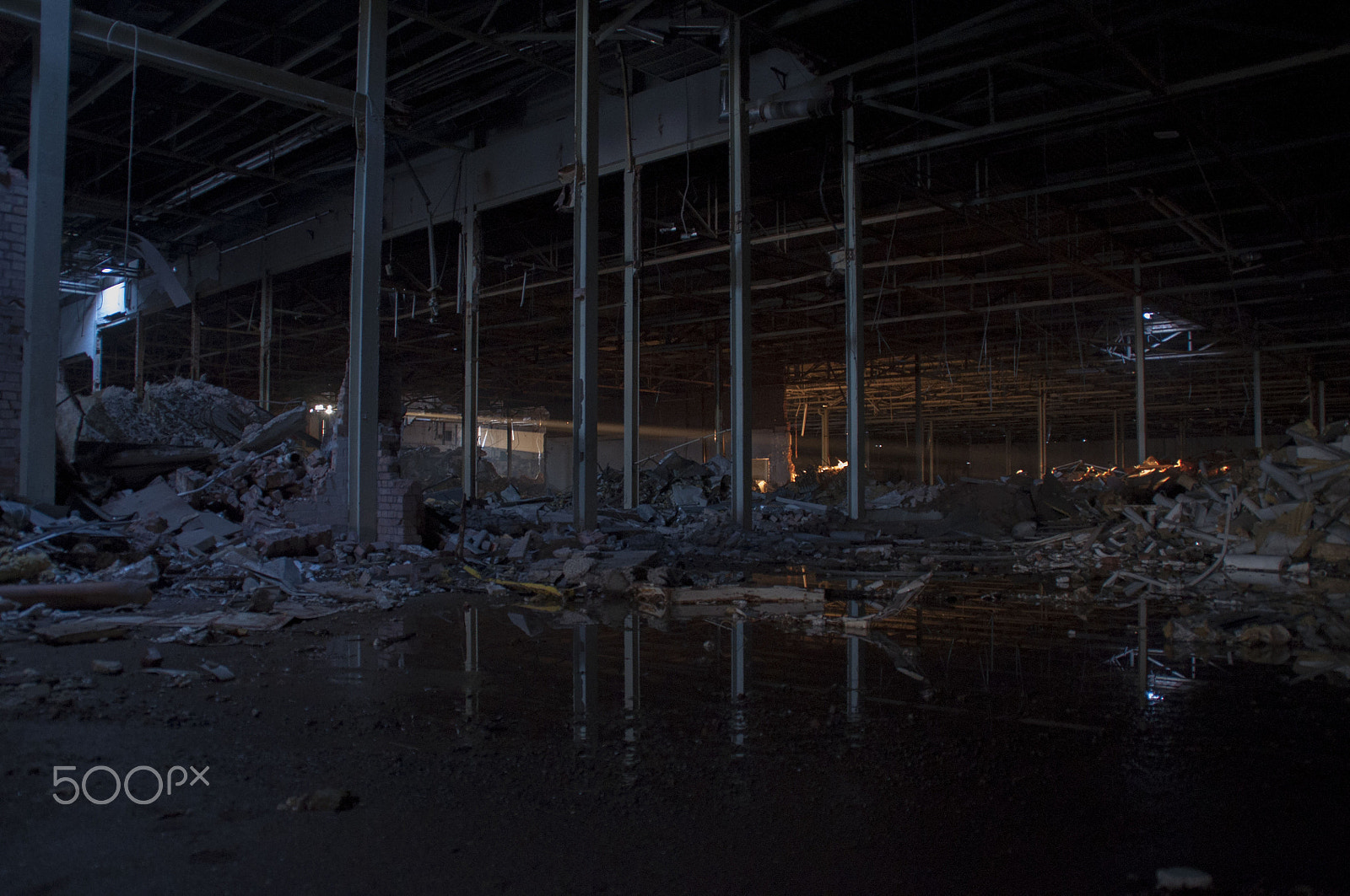 Nikon D5000 sample photo. Abandoned factory wales photography