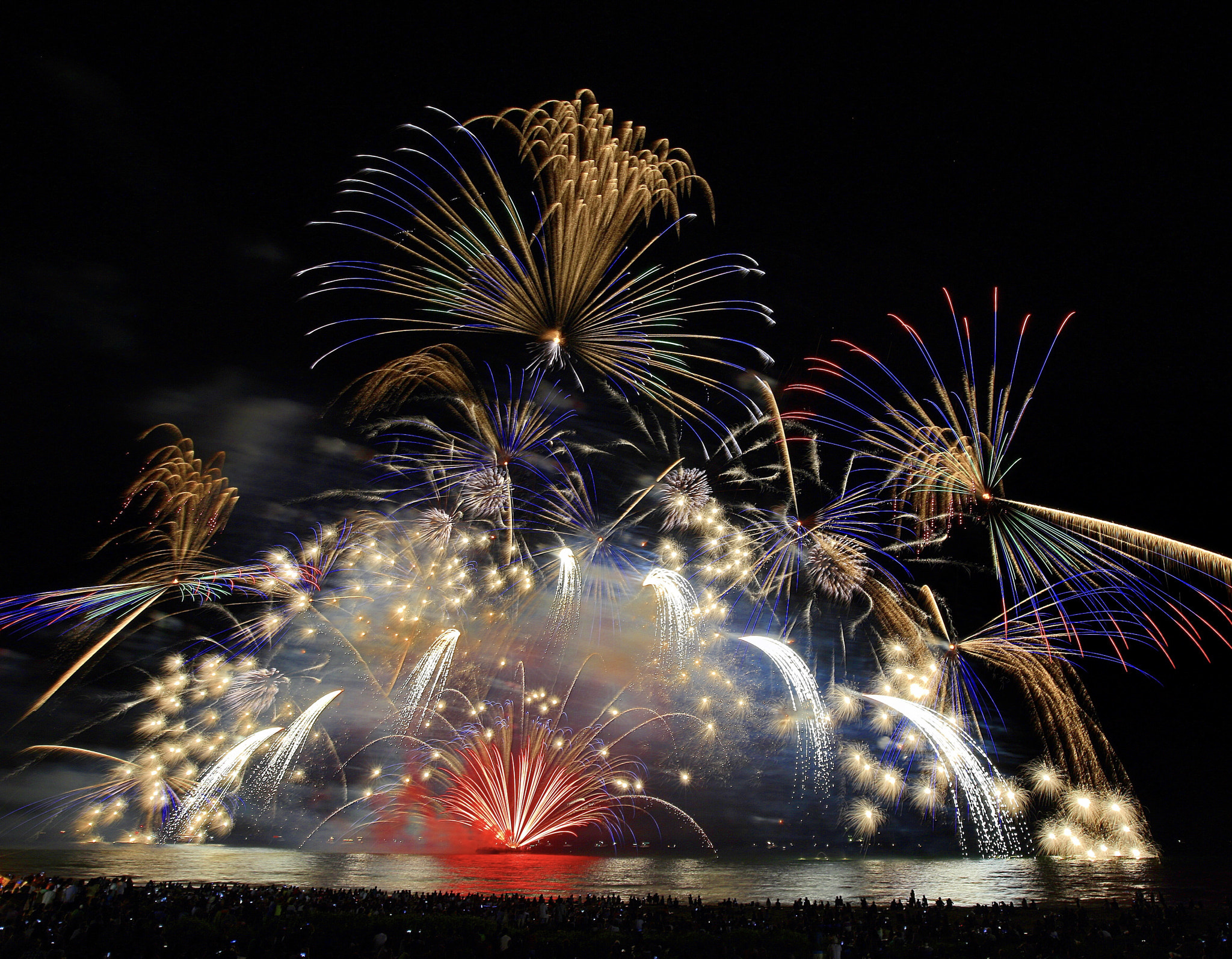 Canon EF 16-35mm F4L IS USM sample photo. Fireworks photography