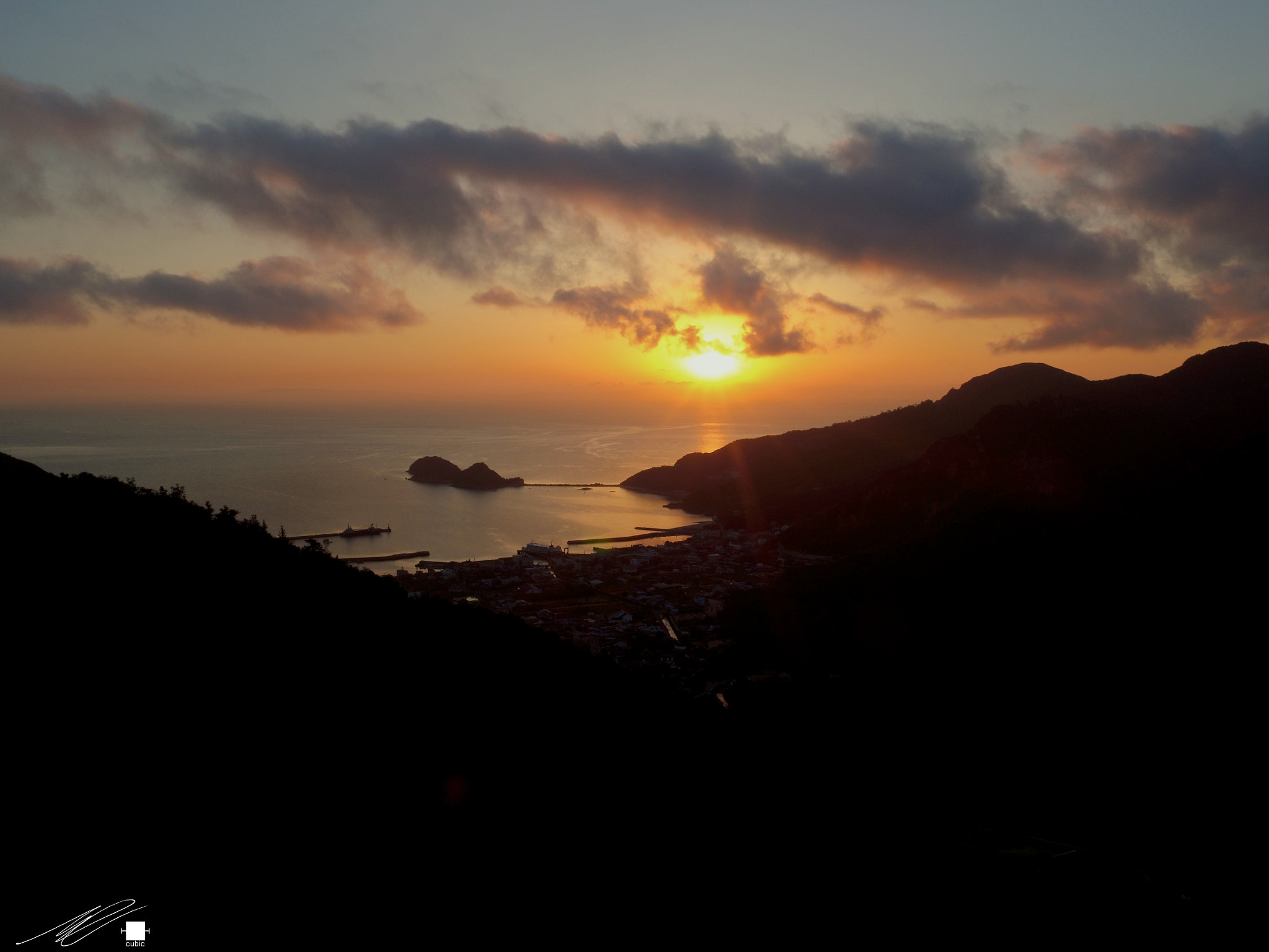 DJI FC550 sample photo. Sunrise of island photography
