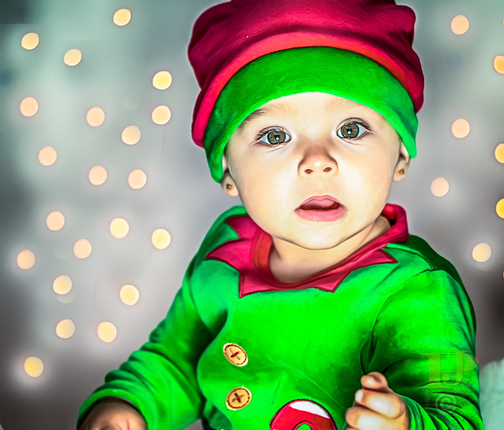 Sony Alpha DSLR-A700 sample photo. Baby chrismas photography