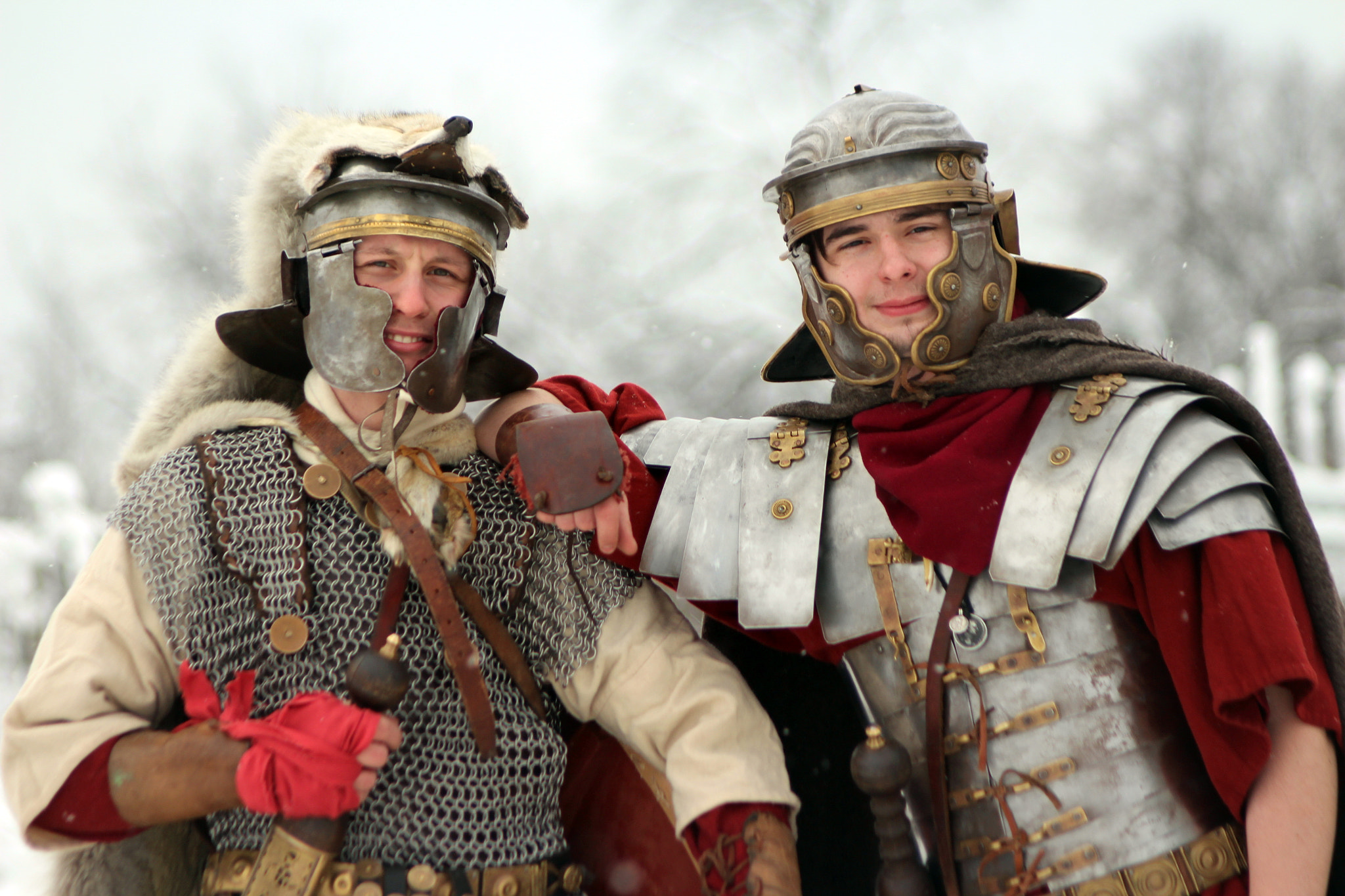 Canon EF 35-80mm f/4-5.6 sample photo. Roman legionnaires under snow photography