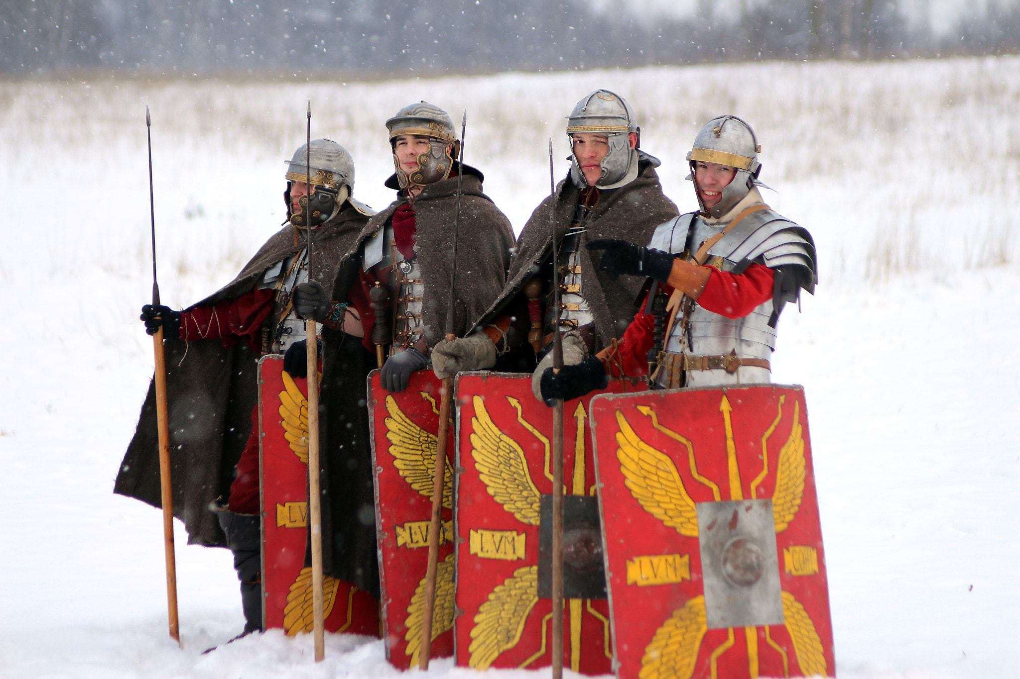 Canon EF 35-80mm f/4-5.6 sample photo. Roman legionnaires under snow photography