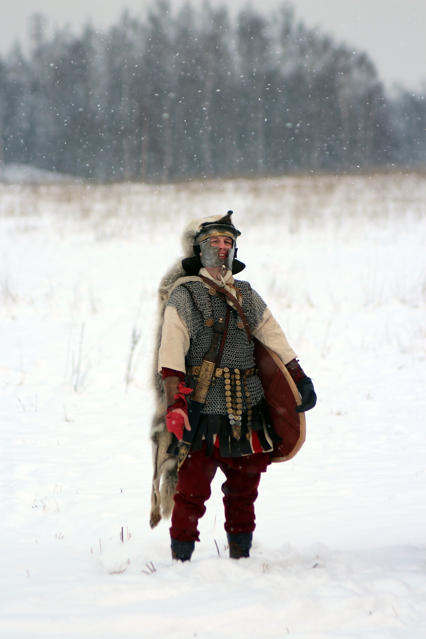 Canon EF 35-80mm f/4-5.6 sample photo. Roman legionnaires under snow photography