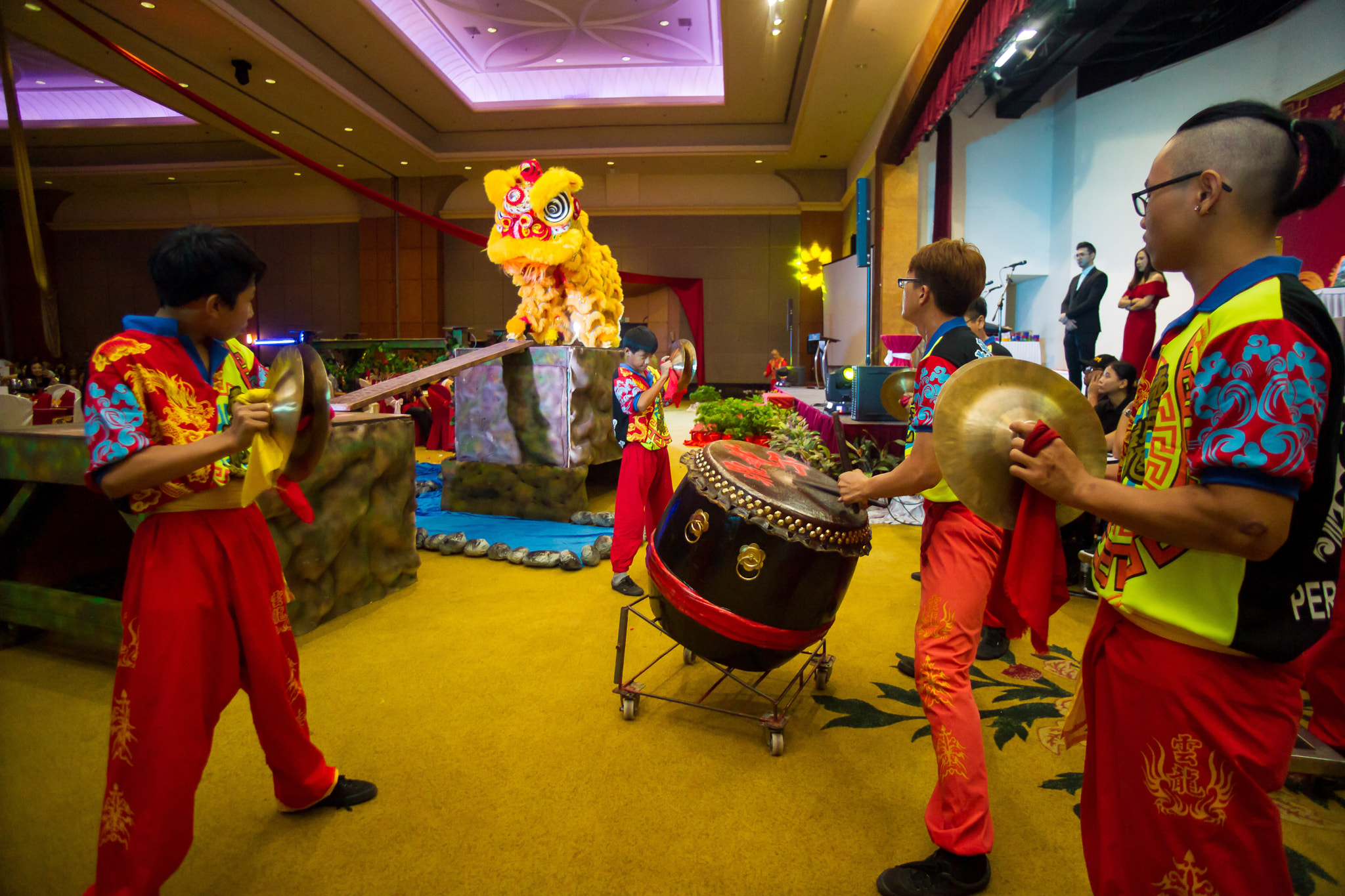 Sony Alpha DSLR-A850 sample photo. Chinese new year lion dance photography
