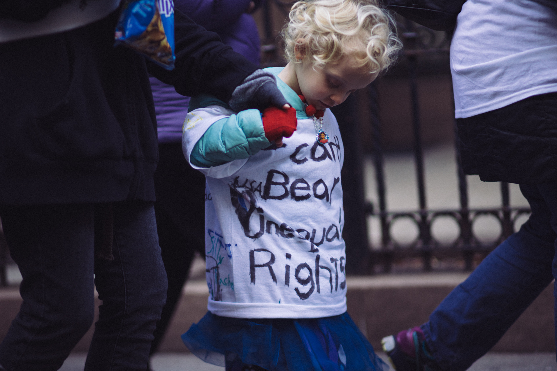 Sony a7 II + Canon EF 85mm F1.8 USM sample photo. Women's march nyc photography