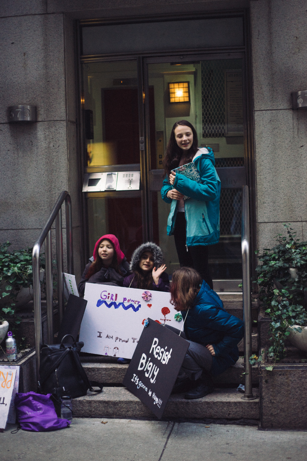 Sony a7 II + Canon EF 50mm F1.8 II sample photo. Women's march nyc photography