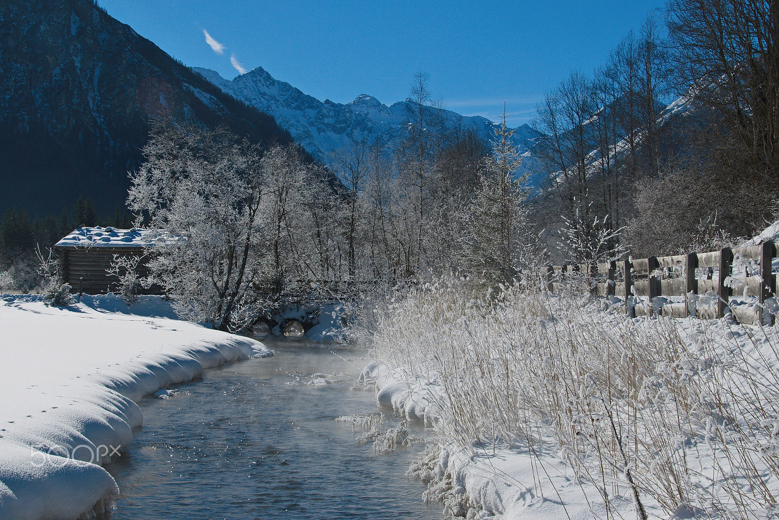 18.00 - 200.00 mm f/3.5 - 5.6 sample photo. Mountain water photography