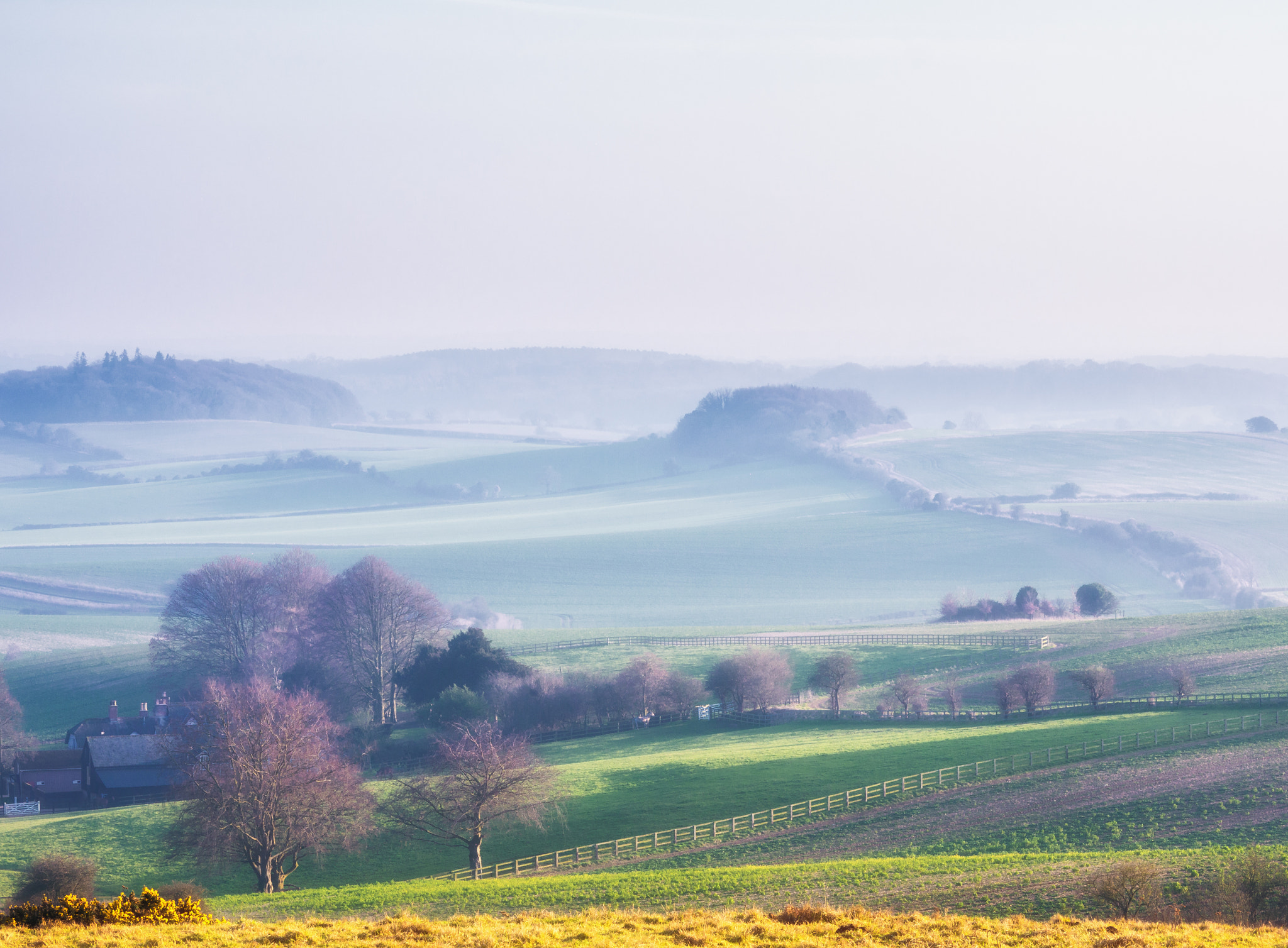 Panasonic Lumix DMC-GH3 + Panasonic Lumix G Vario 45-200mm F4-5.6 OIS sample photo. Farmland, dorset photography